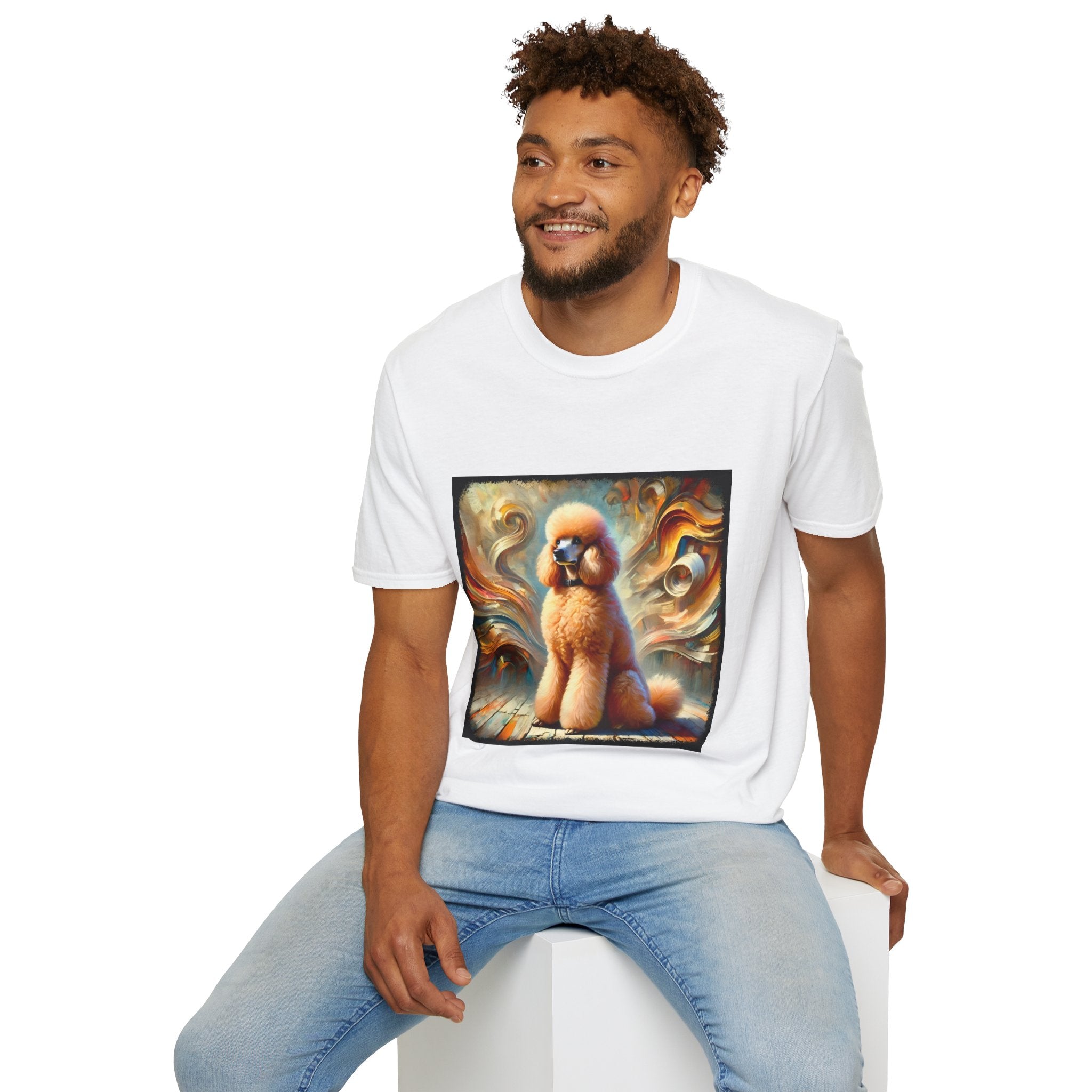 Poodle Golden Swirl | Unisex Dog T-Shirt