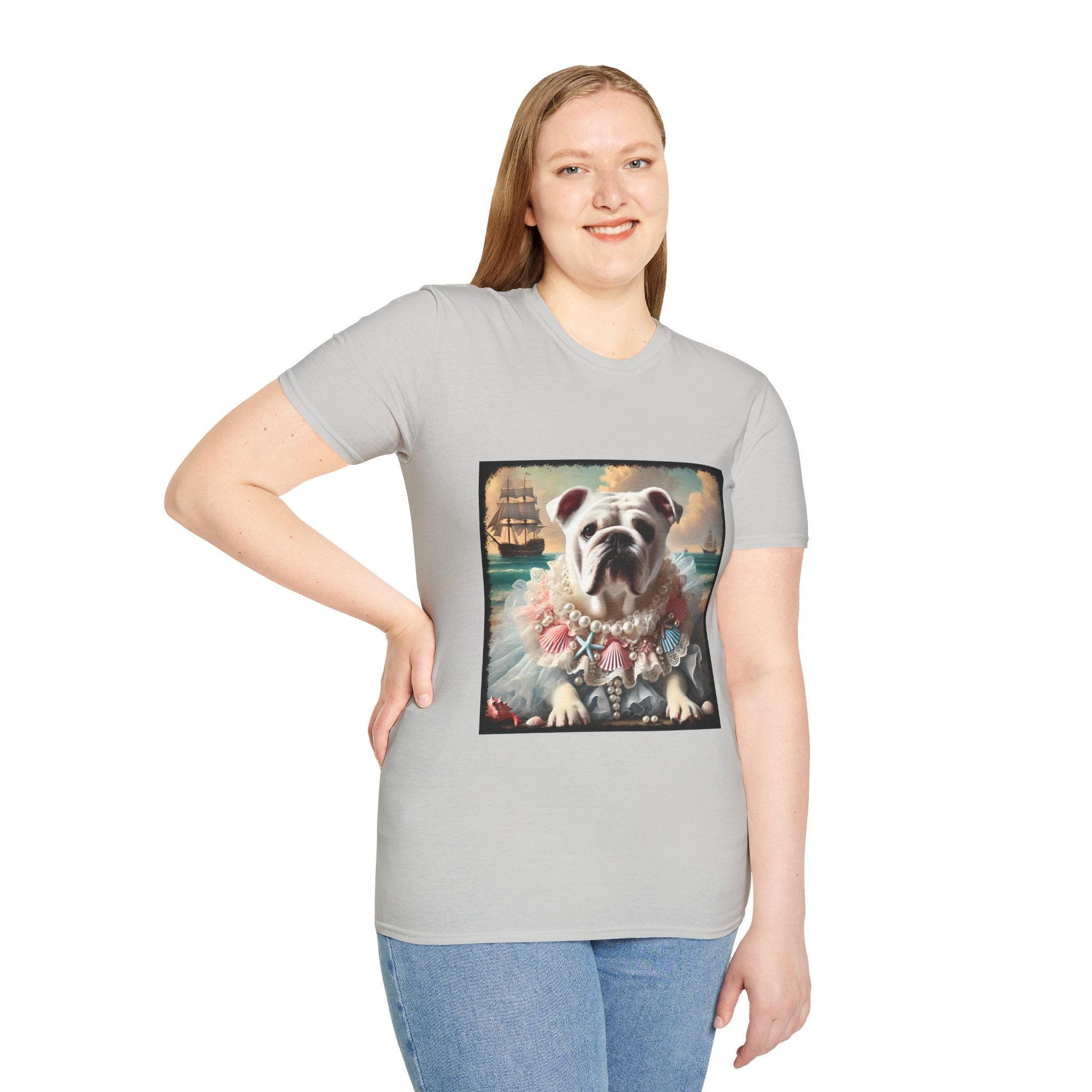 Bulldog Beach Babe | Unisex Dog T-Shirt