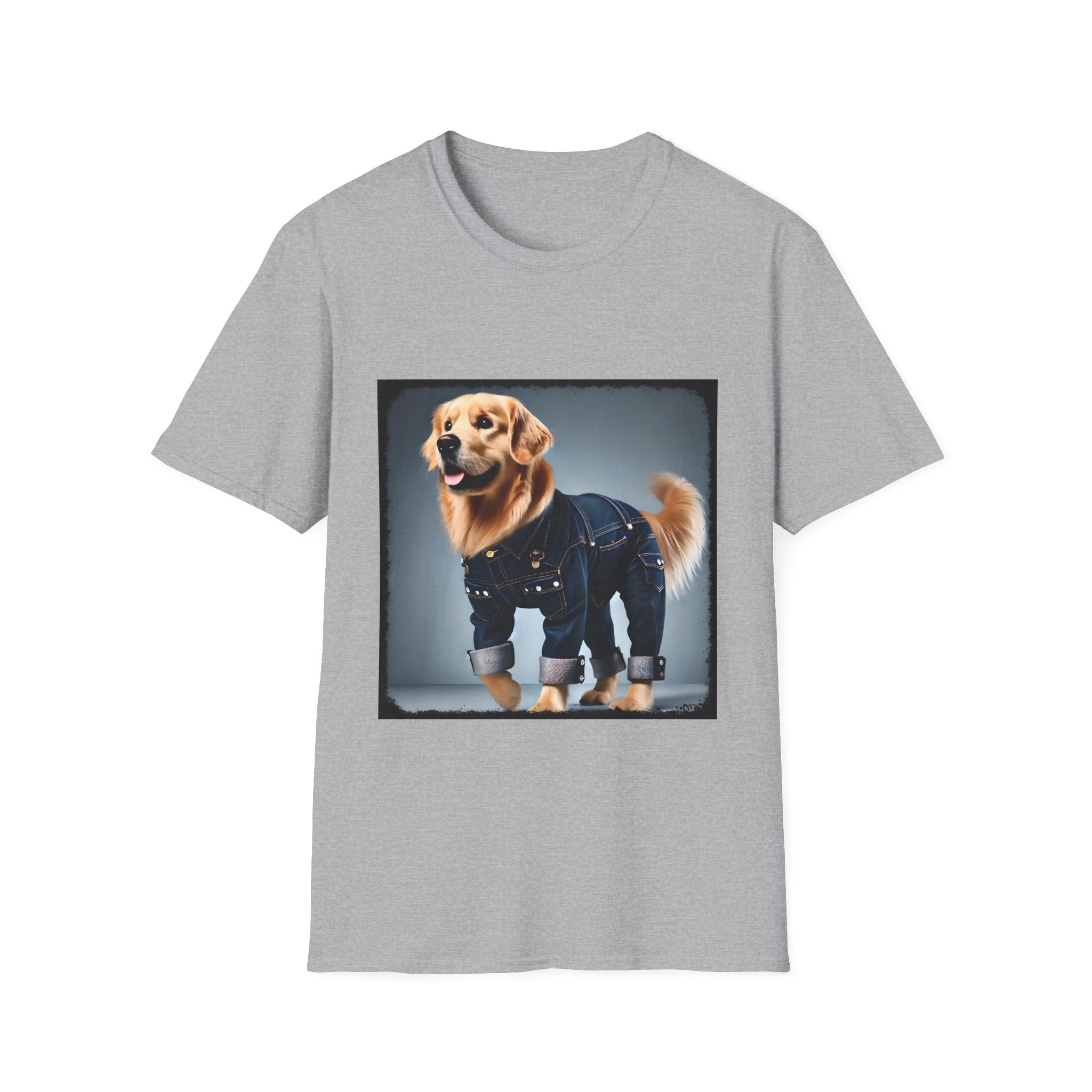 Golden Retriever Denim Diva | Unisex Dog T-Shirt