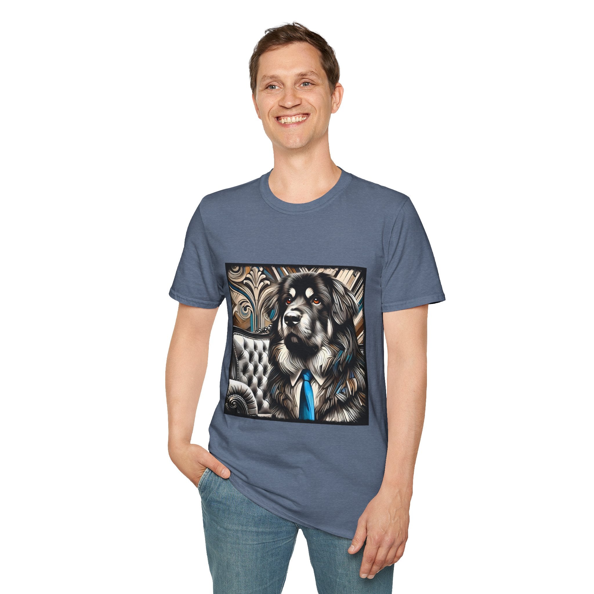 Tibetan Mastiff B&W Bold Eyes | Unisex Dog T-Shirt