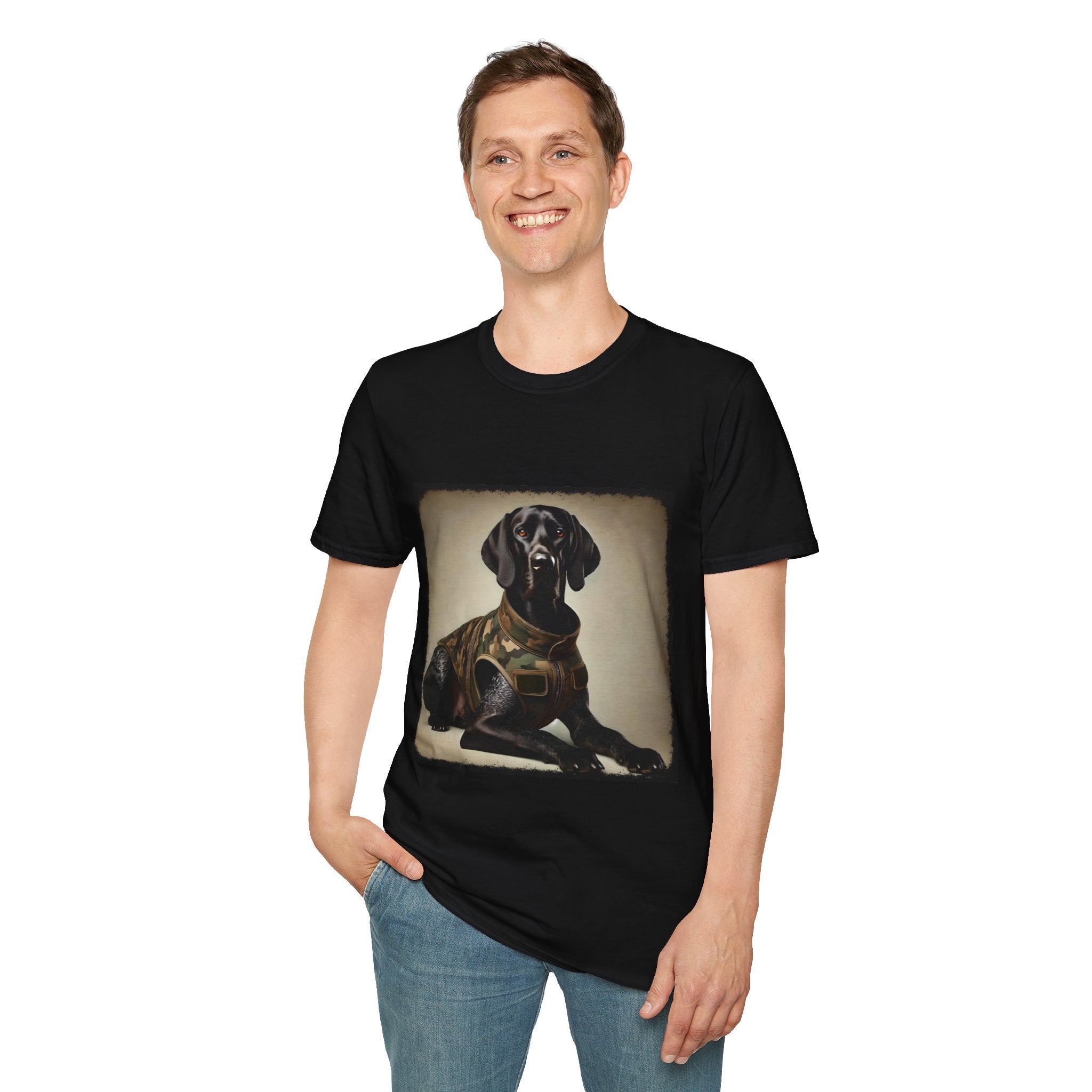 German Shorthaired Pointer Camo Cutie | Unisex Dog T-Shirt