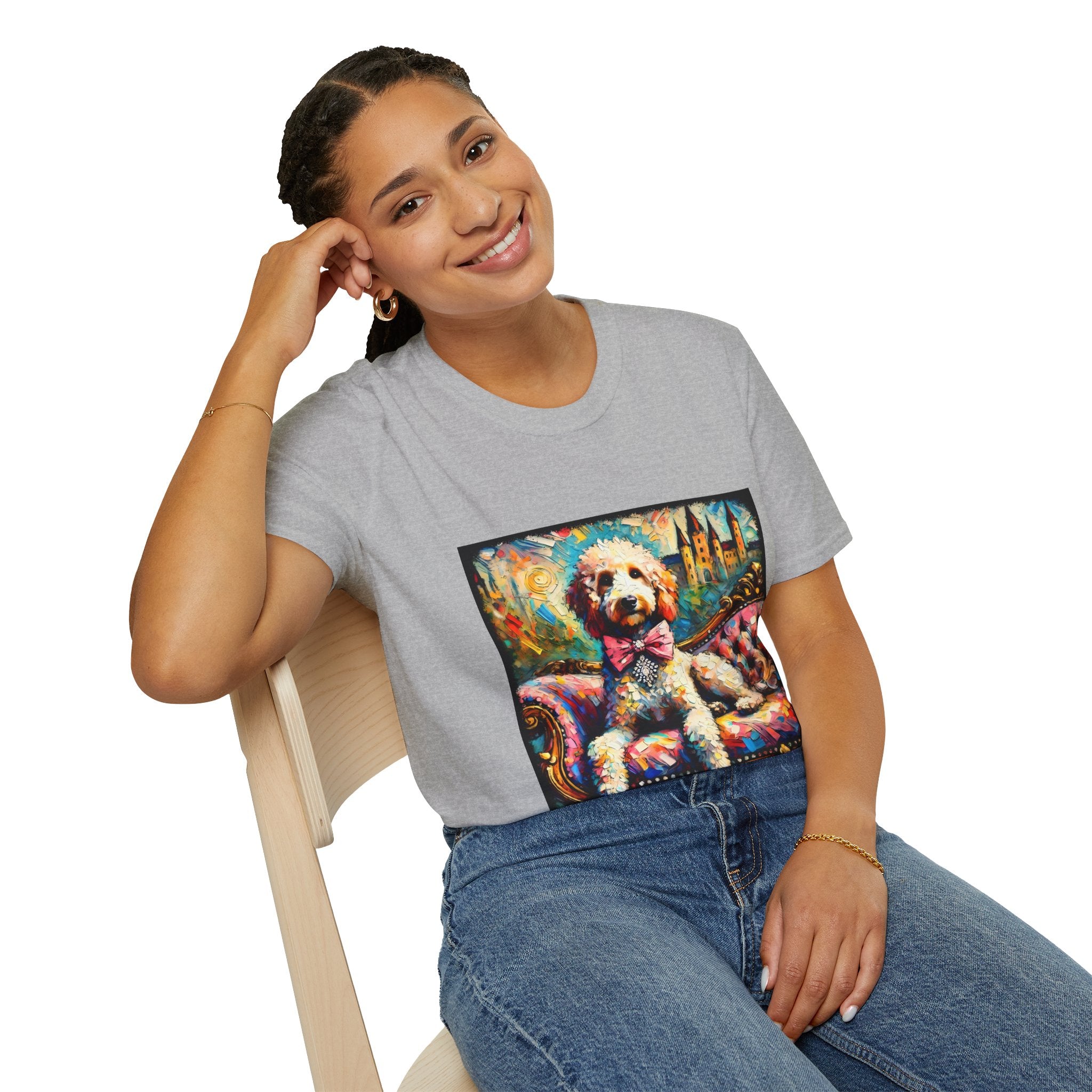 Labradoodle Diamond Princess Classic | Unisex Dog T-Shirt