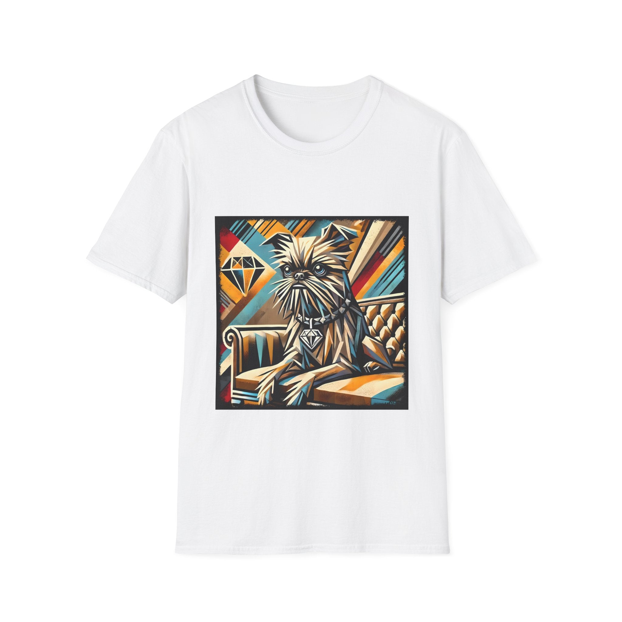 Brussels Griffon Vivid Geometric | Unisex Dog T-Shirt