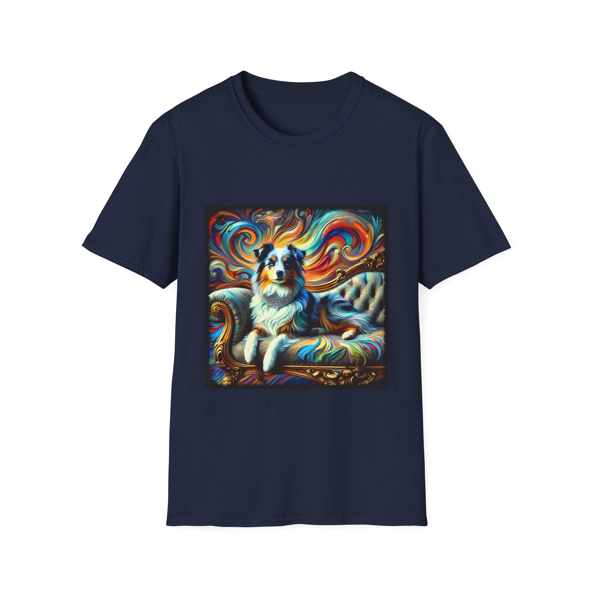 Miniature American Shepherd Vivid Swirl | Unisex Dog T-Shirt