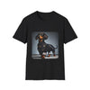 Dachshund Denim Doll | Unisex Dog T-Shirt