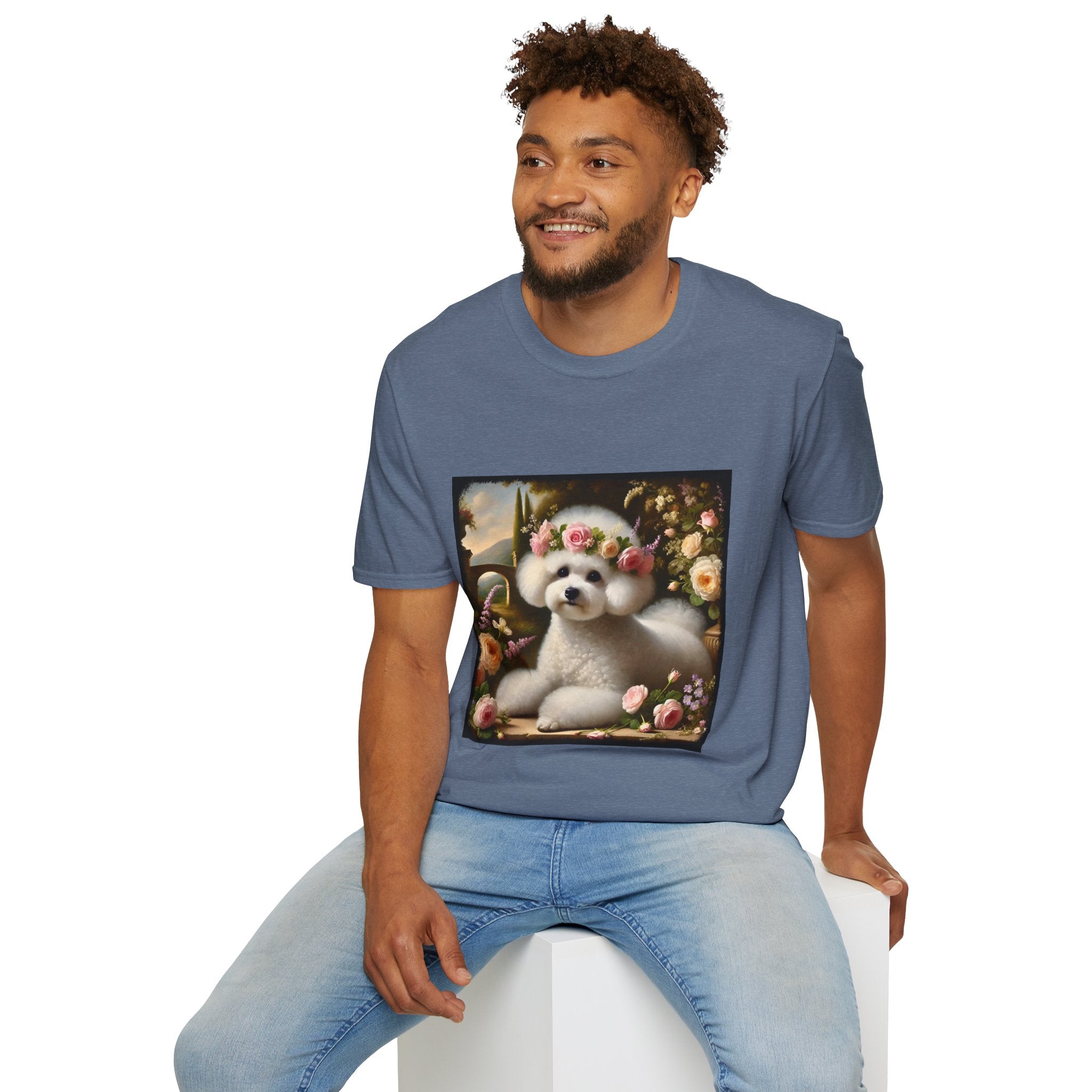 Bichon Frise Botanical Beauty | Unisex Dog T-Shirt