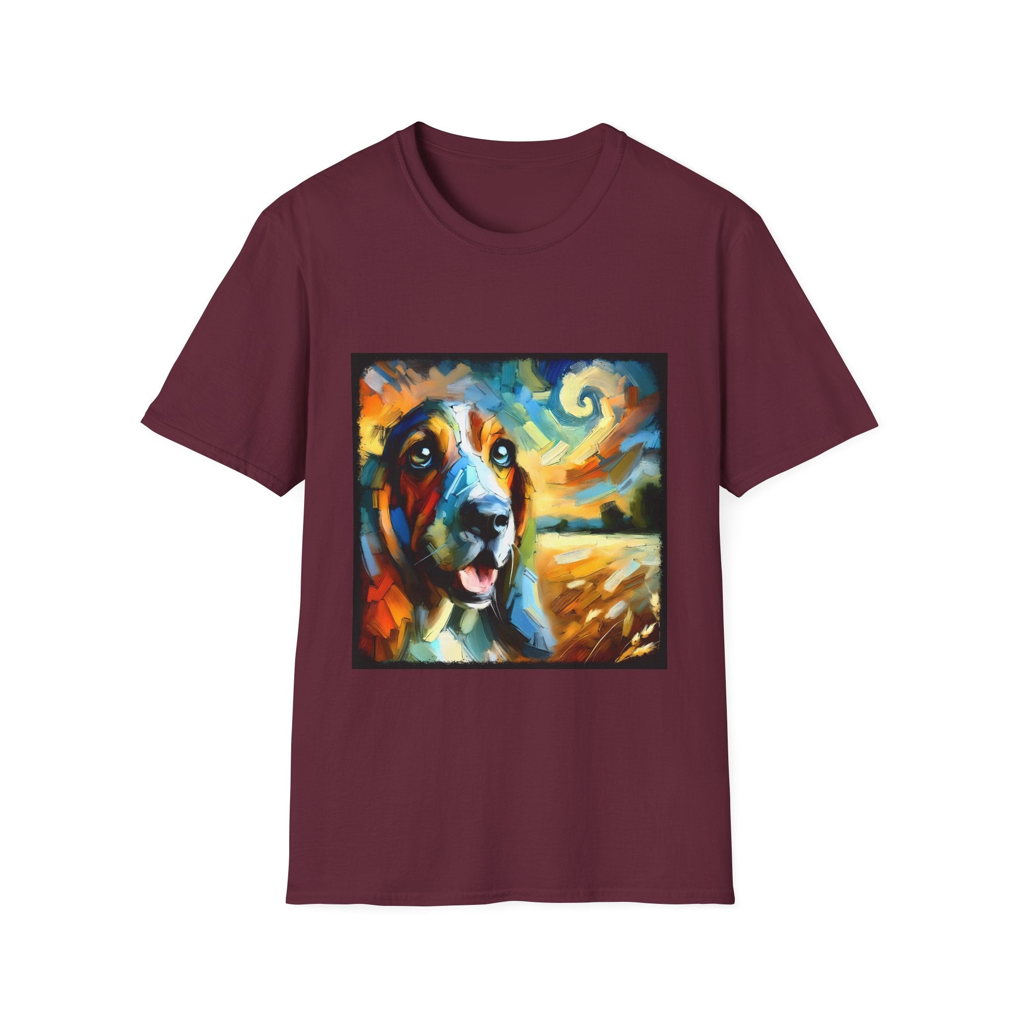 Basset Hound Sun Swirl | Unisex Dog T-Shirt