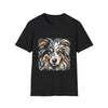 Miniature American Shepherd Merle Geometric | Unisex Dog T-Shirt