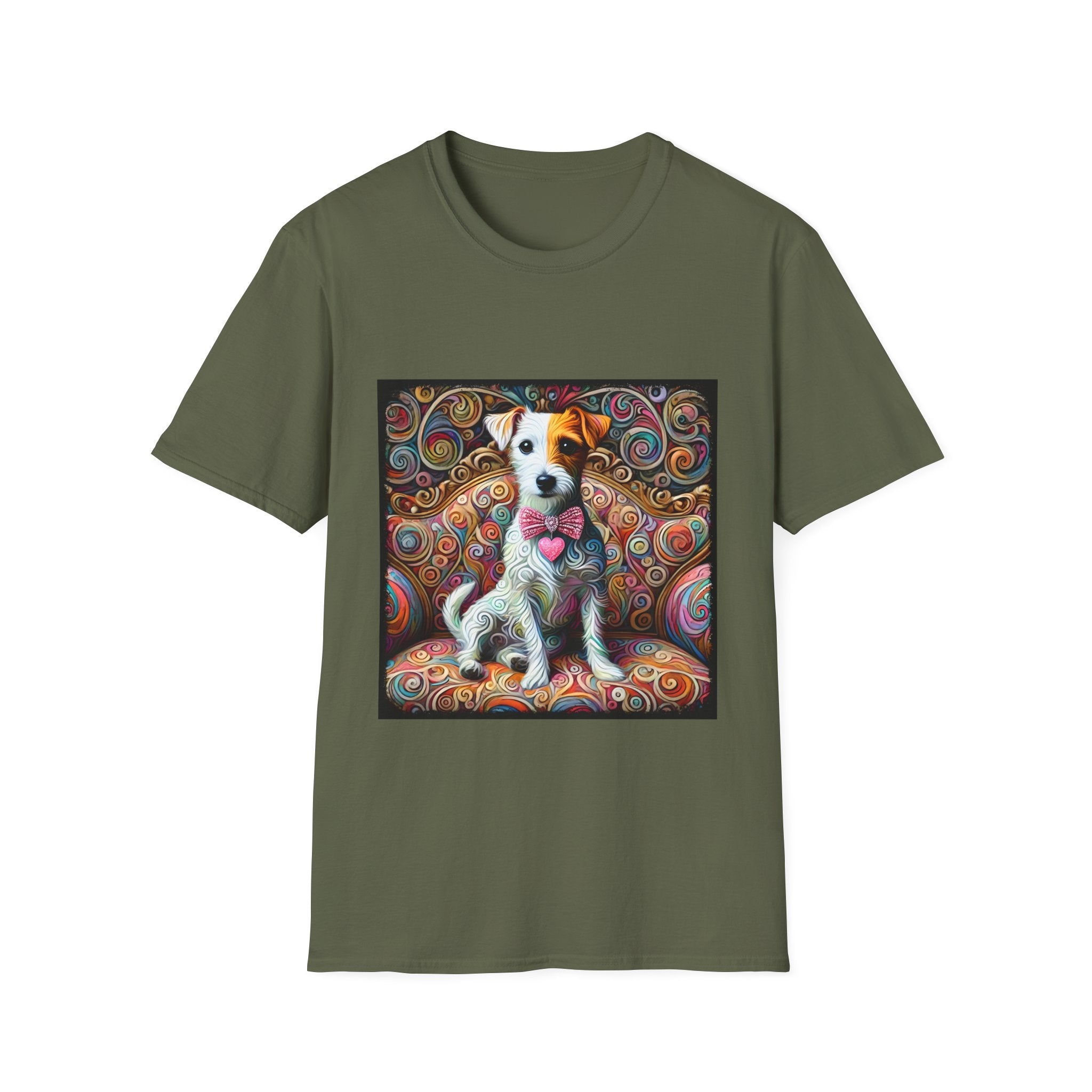 Jack Russell Terrier Love Swirl | Unisex Dog T-Shirt