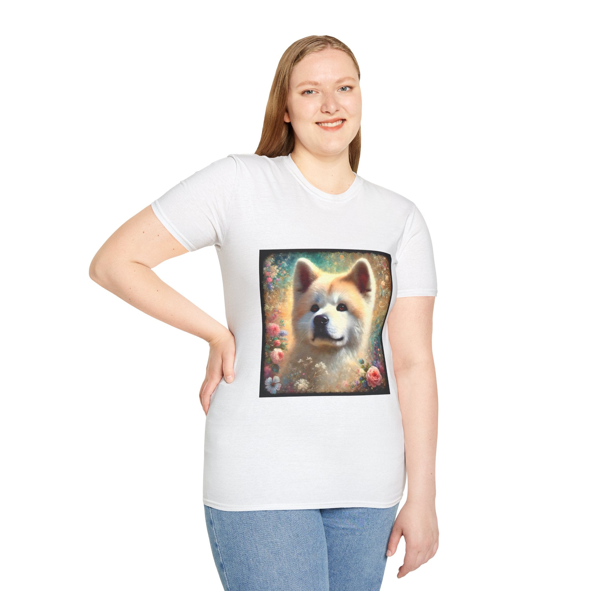 Akita Cosmic Garden | Unisex Dog T-Shirt