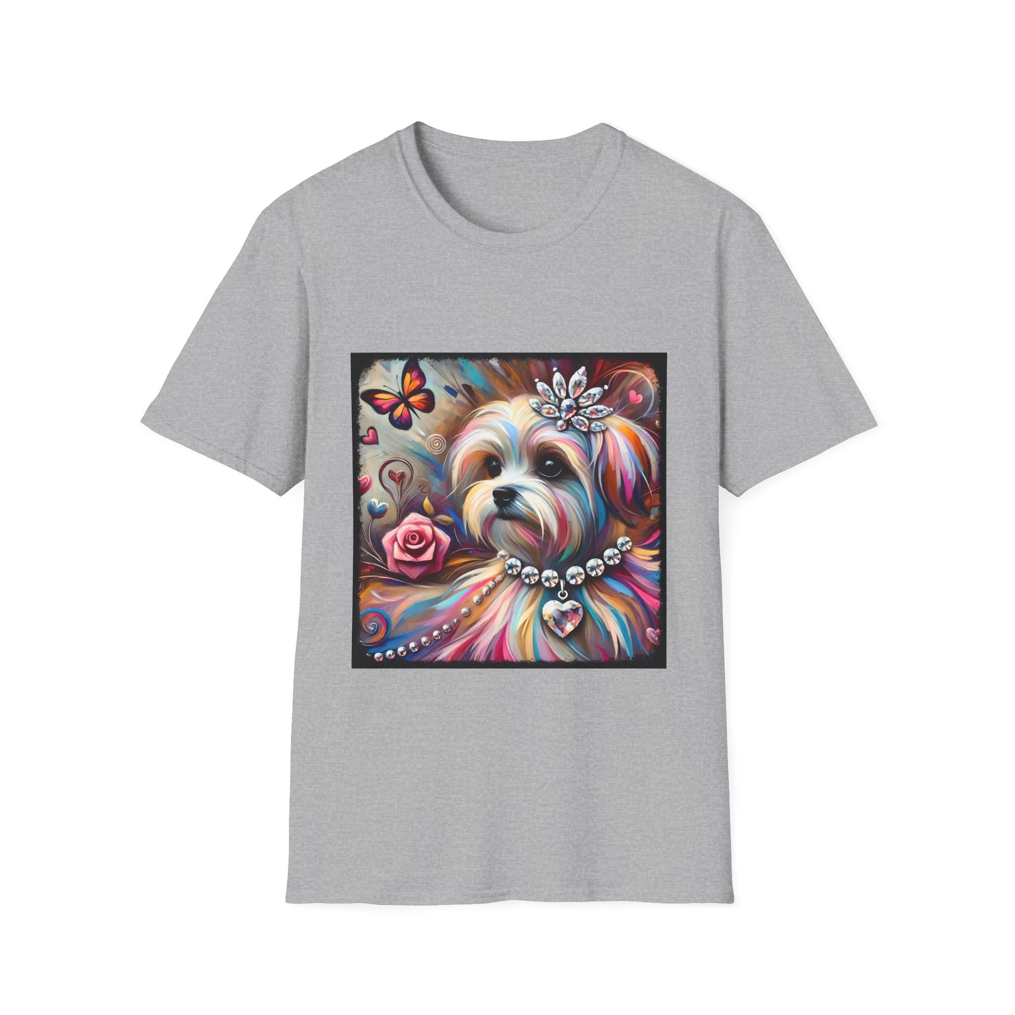 Maltese Diamond Heart Classic | Unisex Dog T-Shirt