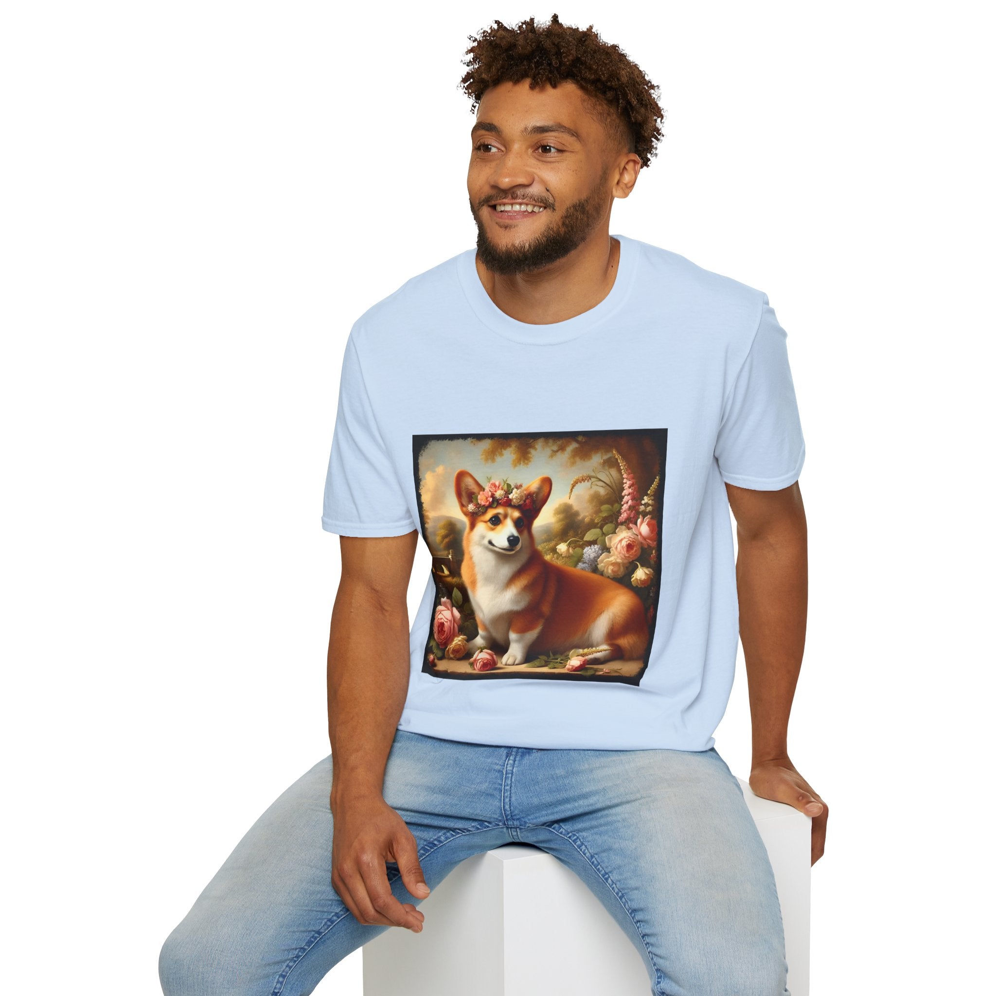 Pembroke Welsh Corgi Botanical Beauty | Unisex Dog T-Shirt