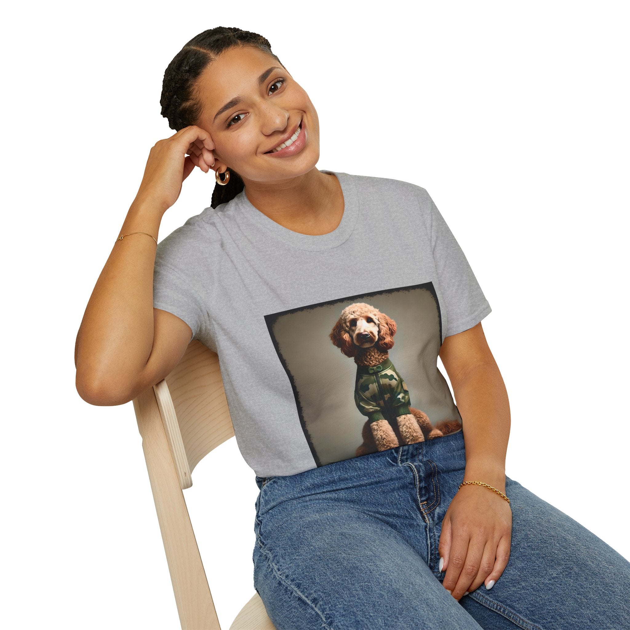 Labradoodle Camo Cutie | Unisex Dog T-Shirt
