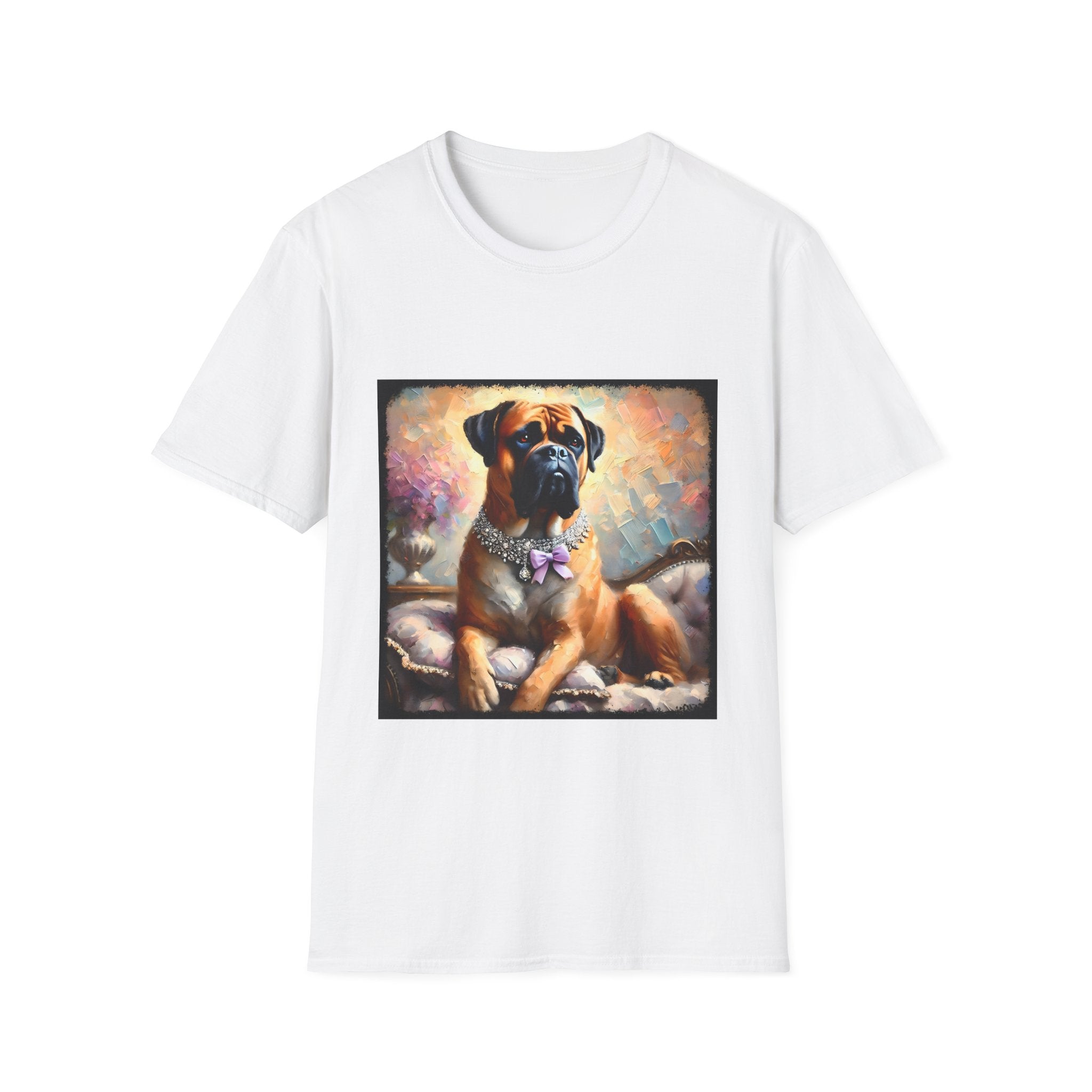 Bullmastiff Purple Bow Classic | Unisex Dog T-Shirt