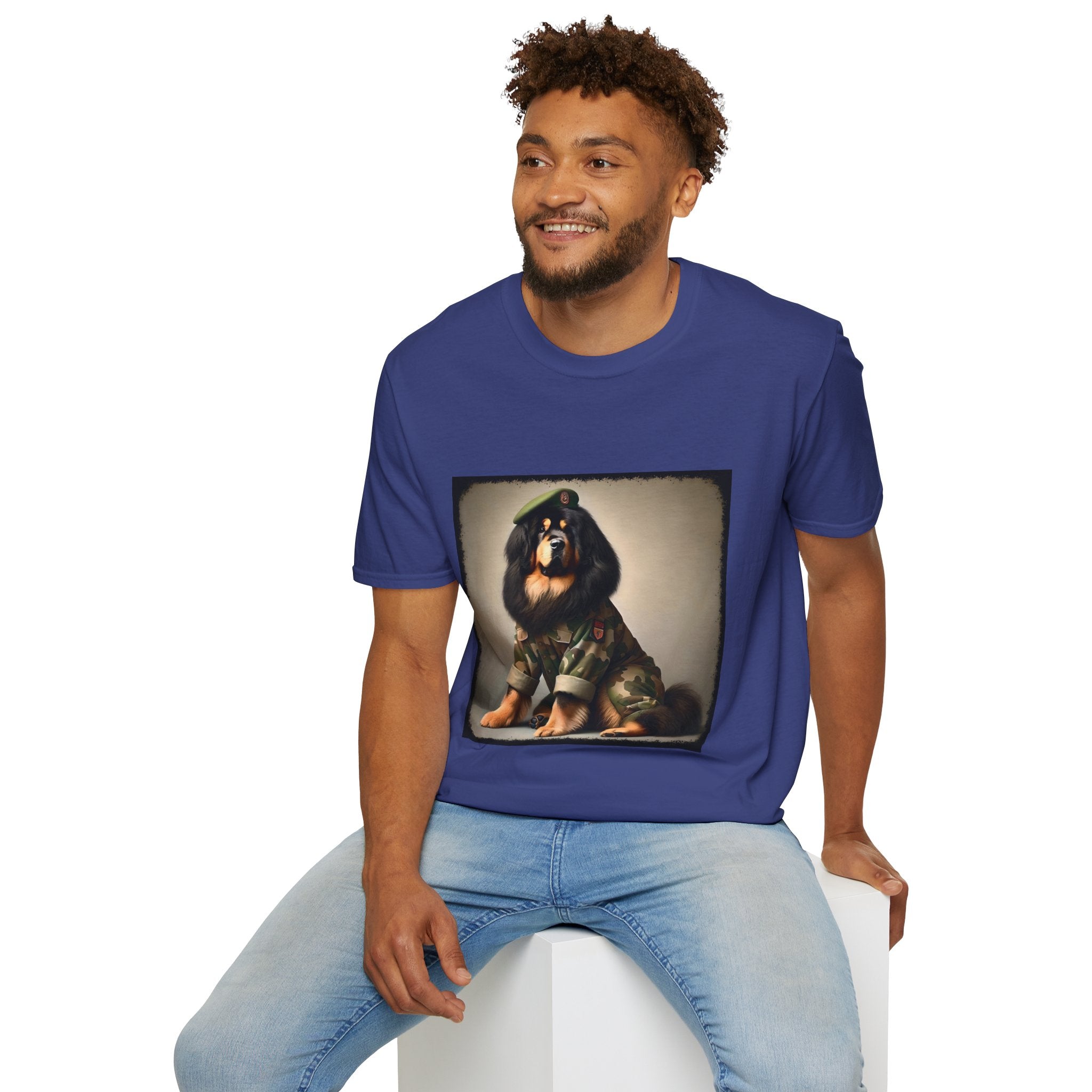 Tibetan Mastiff Camo Cutie | Unisex Dog T-Shirt