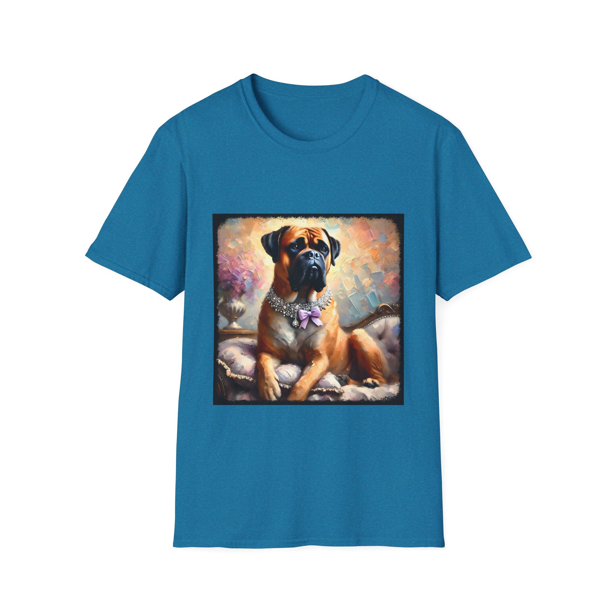 Bullmastiff Purple Bow Classic | Unisex Dog T-Shirt