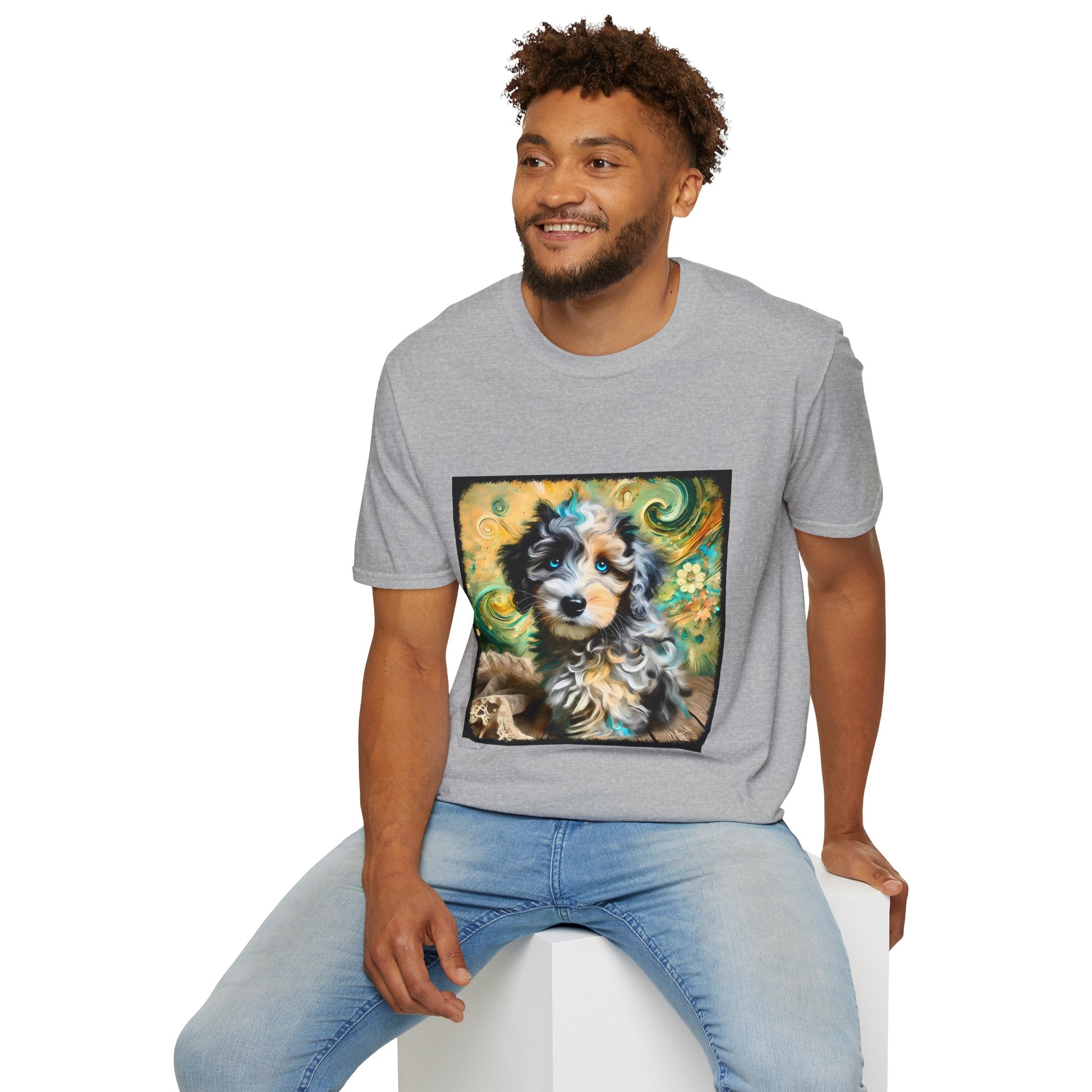 Aussiedoodle Emerald Swirl | Unisex Dog T-Shirt