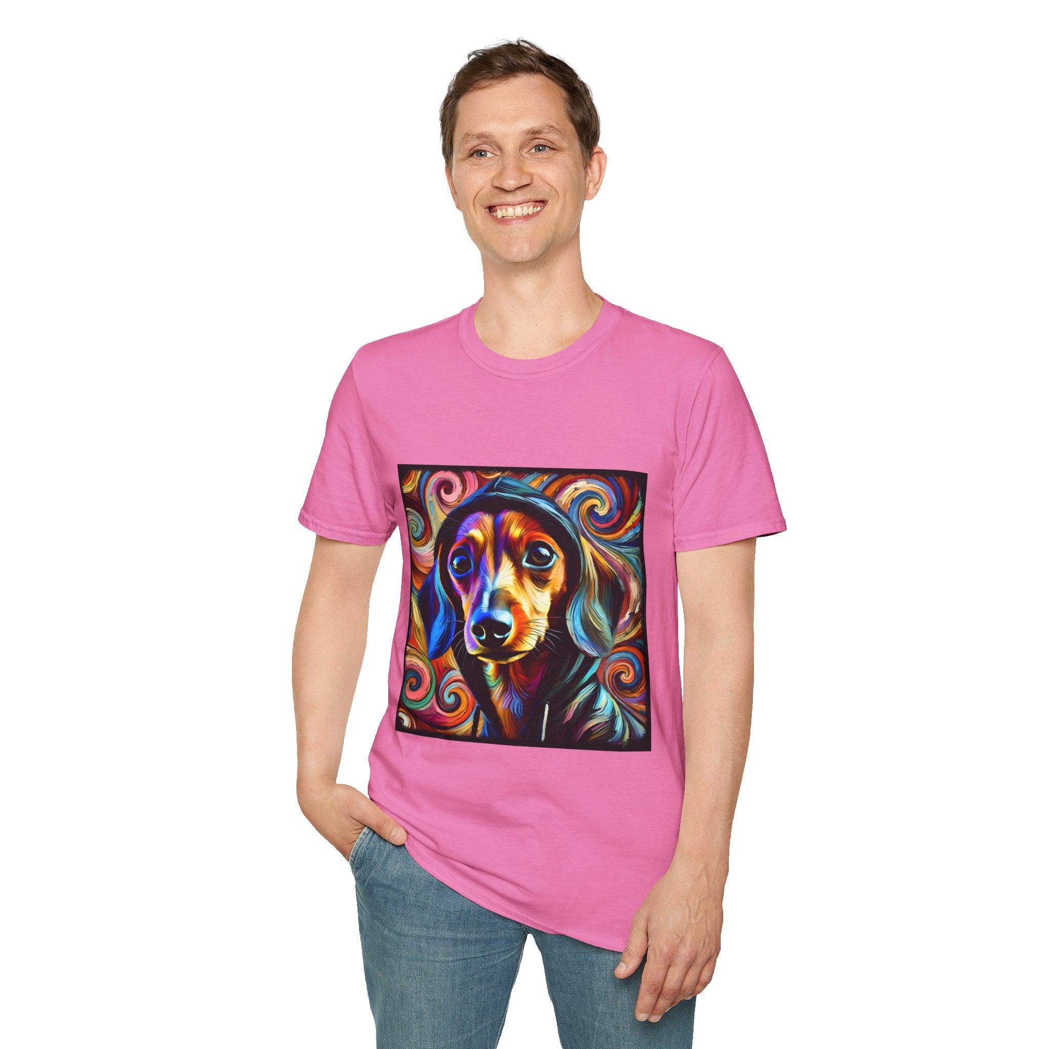 Dachshund Relaxed Swirl | Unisex Dog T-Shirt