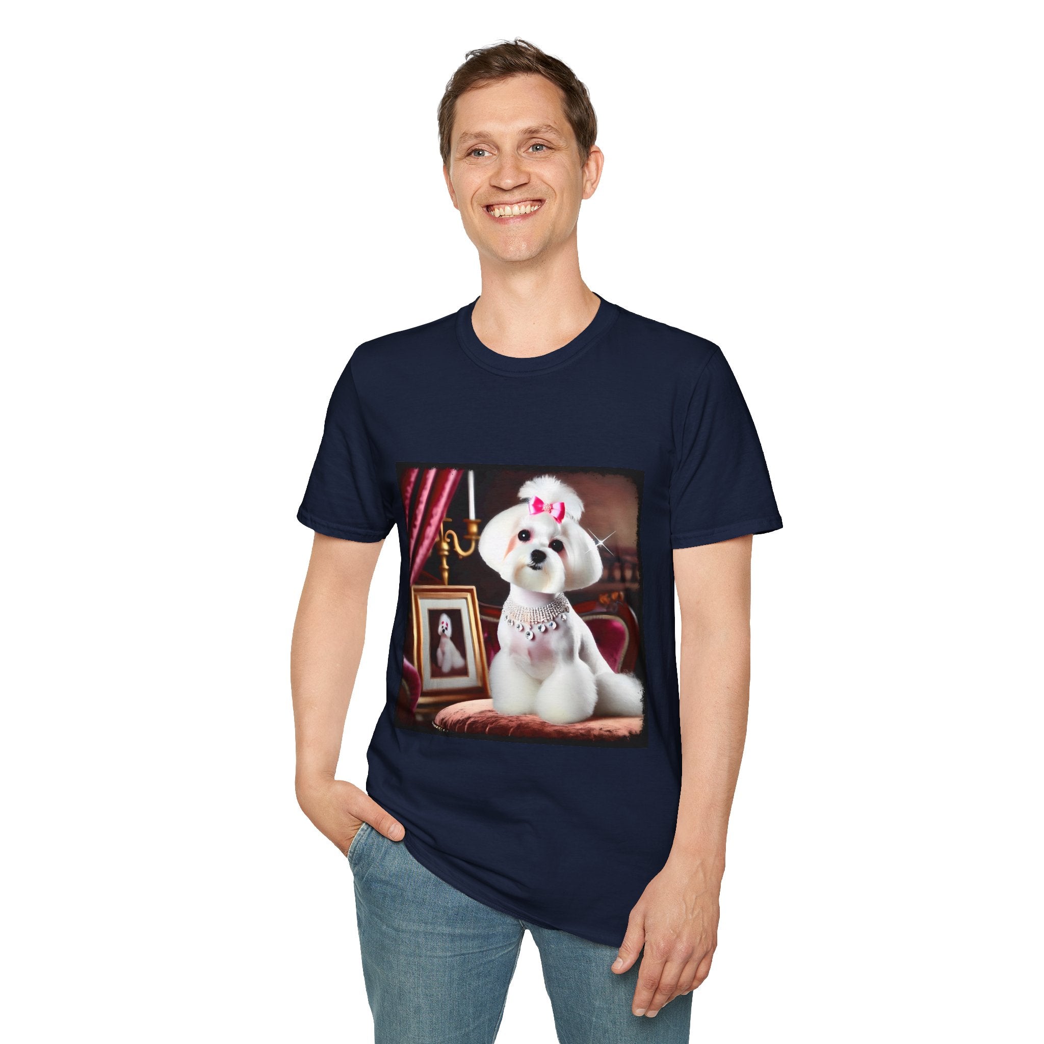 Maltese Pink Princess | Unisex Dog T-Shirt