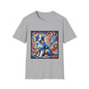 Miniature American Shepherd Blue Merle Swirl | Unisex Softstyle T-Shirt