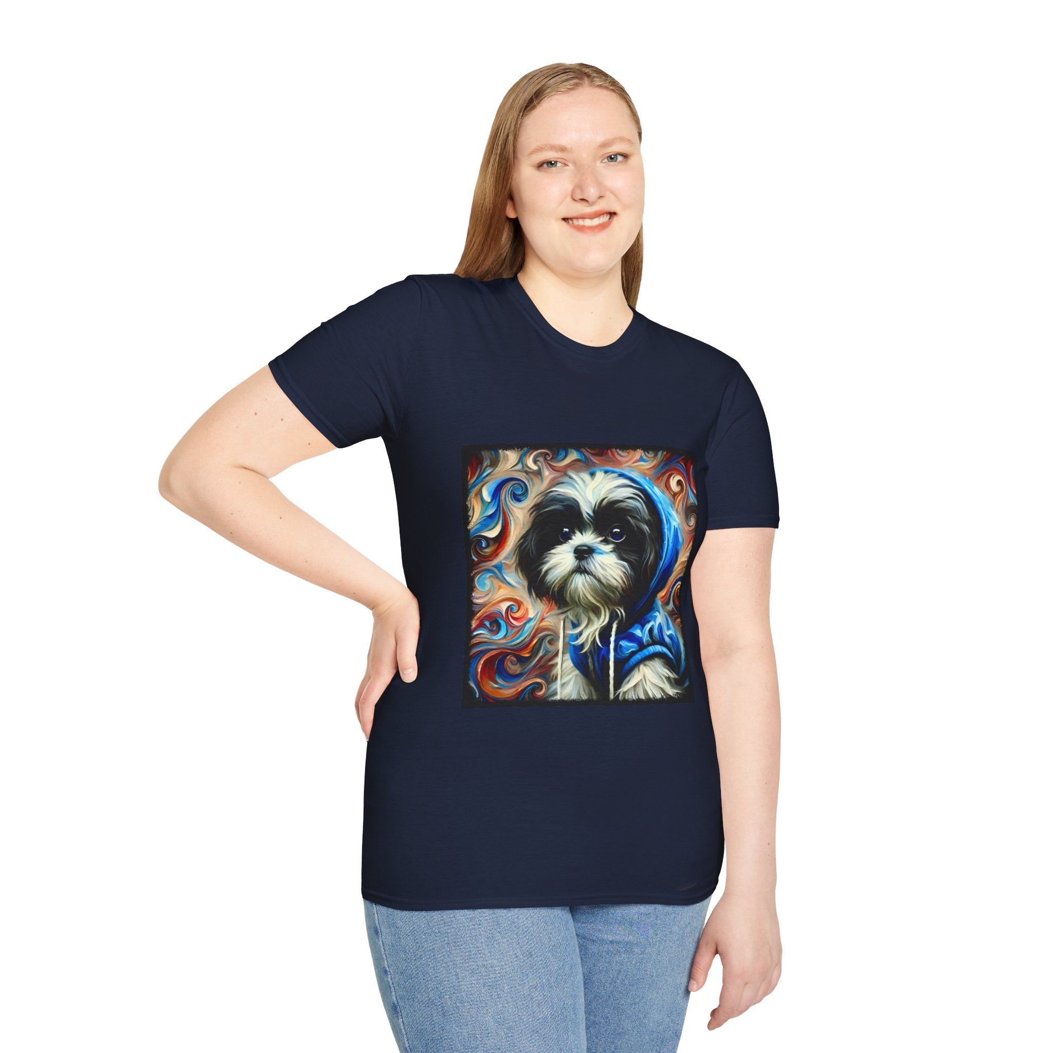 Shih Tzu Street Swirl | Unisex Dog T-Shirt
