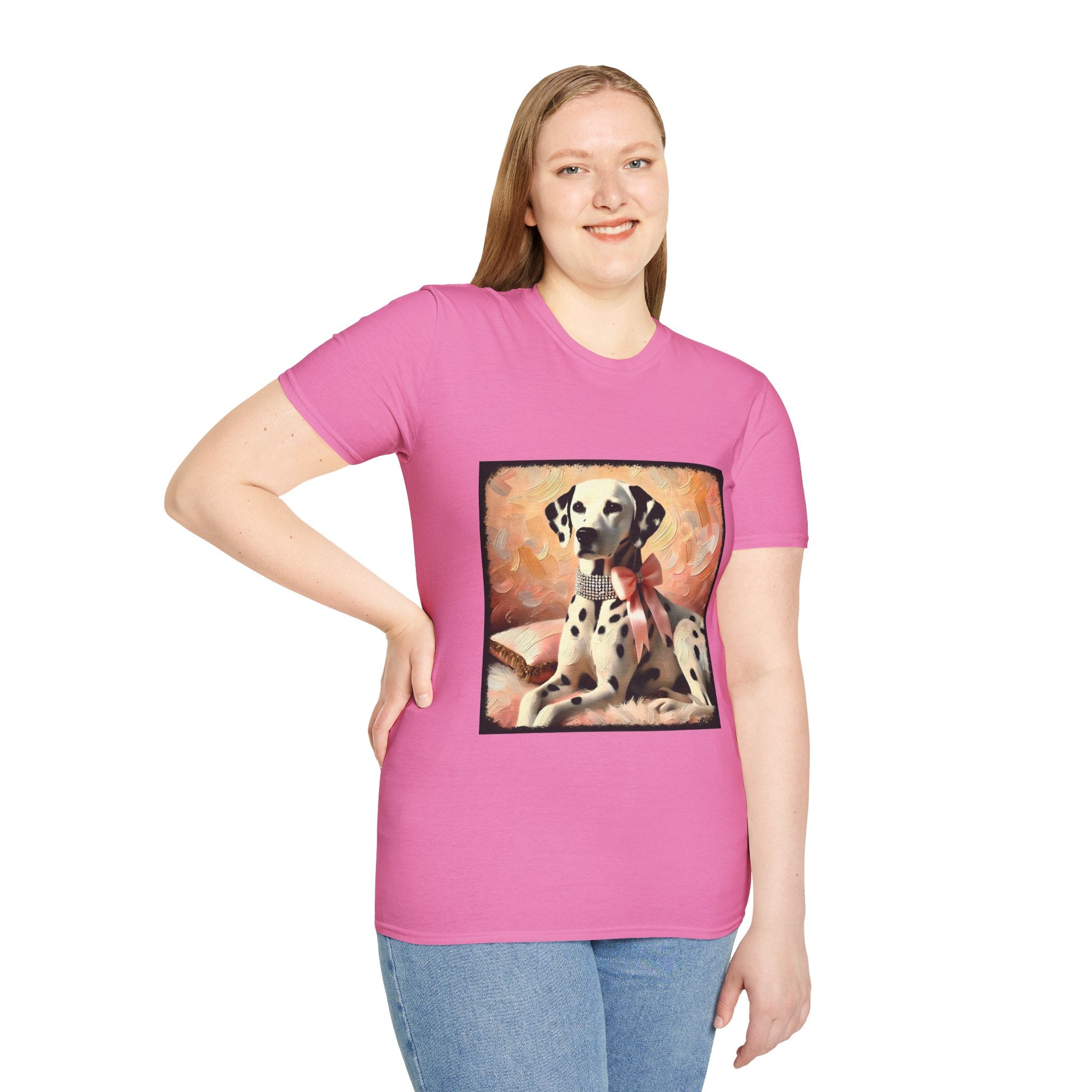 Dalmatian Diamond Bow Classic | Unisex Dog T-Shirt