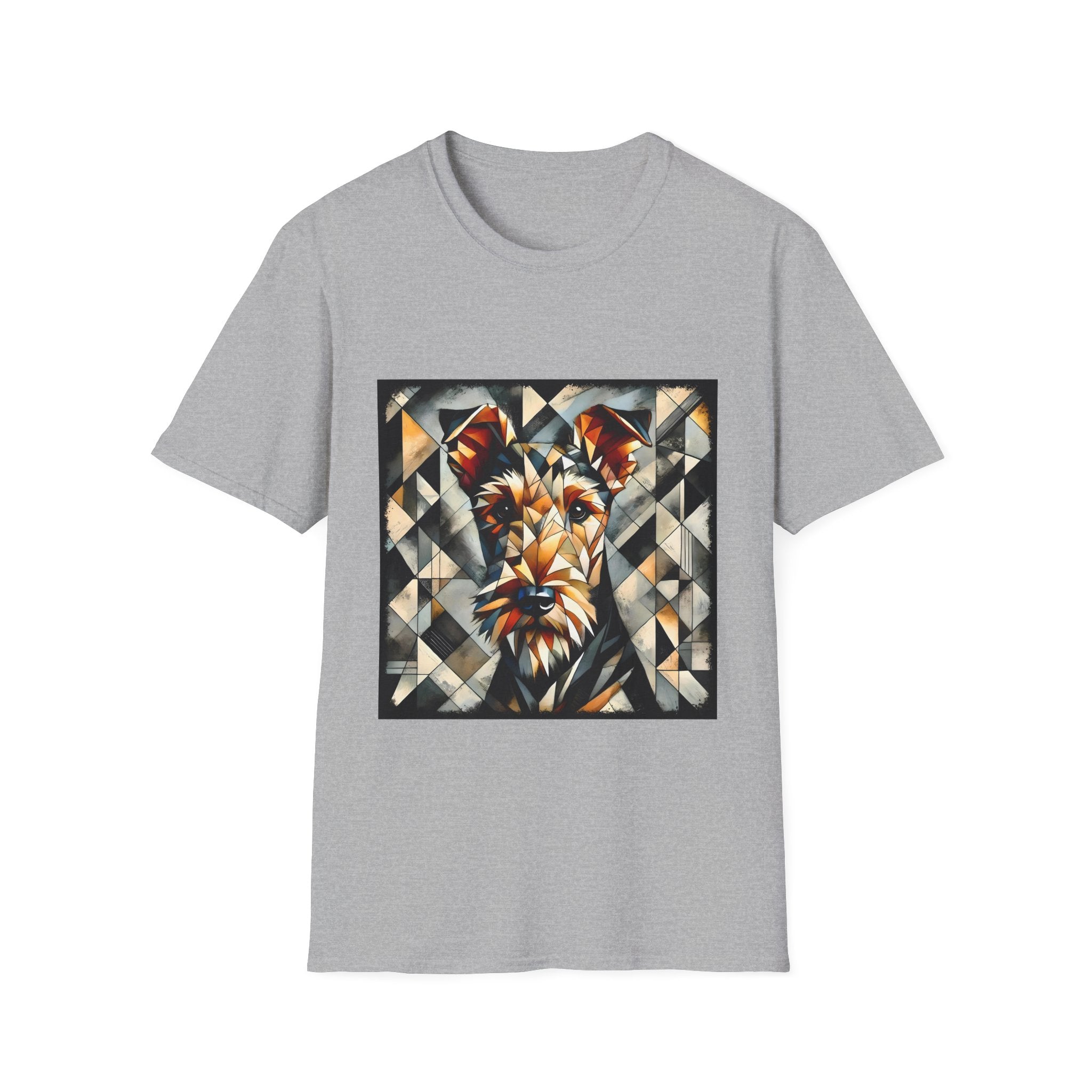 Airedale Terrier Bold Geometric | Unisex Dog T-Shirt