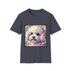 Bichon Frise Pastel Geometric | Unisex Dog T-Shirt