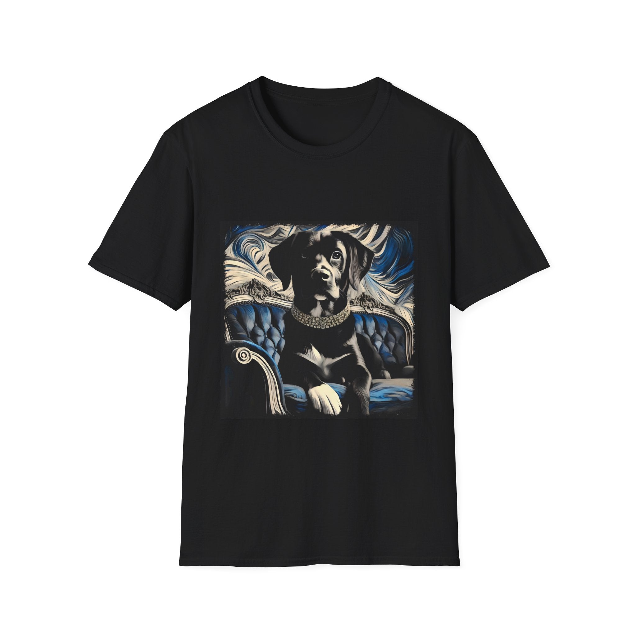 Labrador Retriever Blue and Black Swirl | Unisex Dog T-Shirt