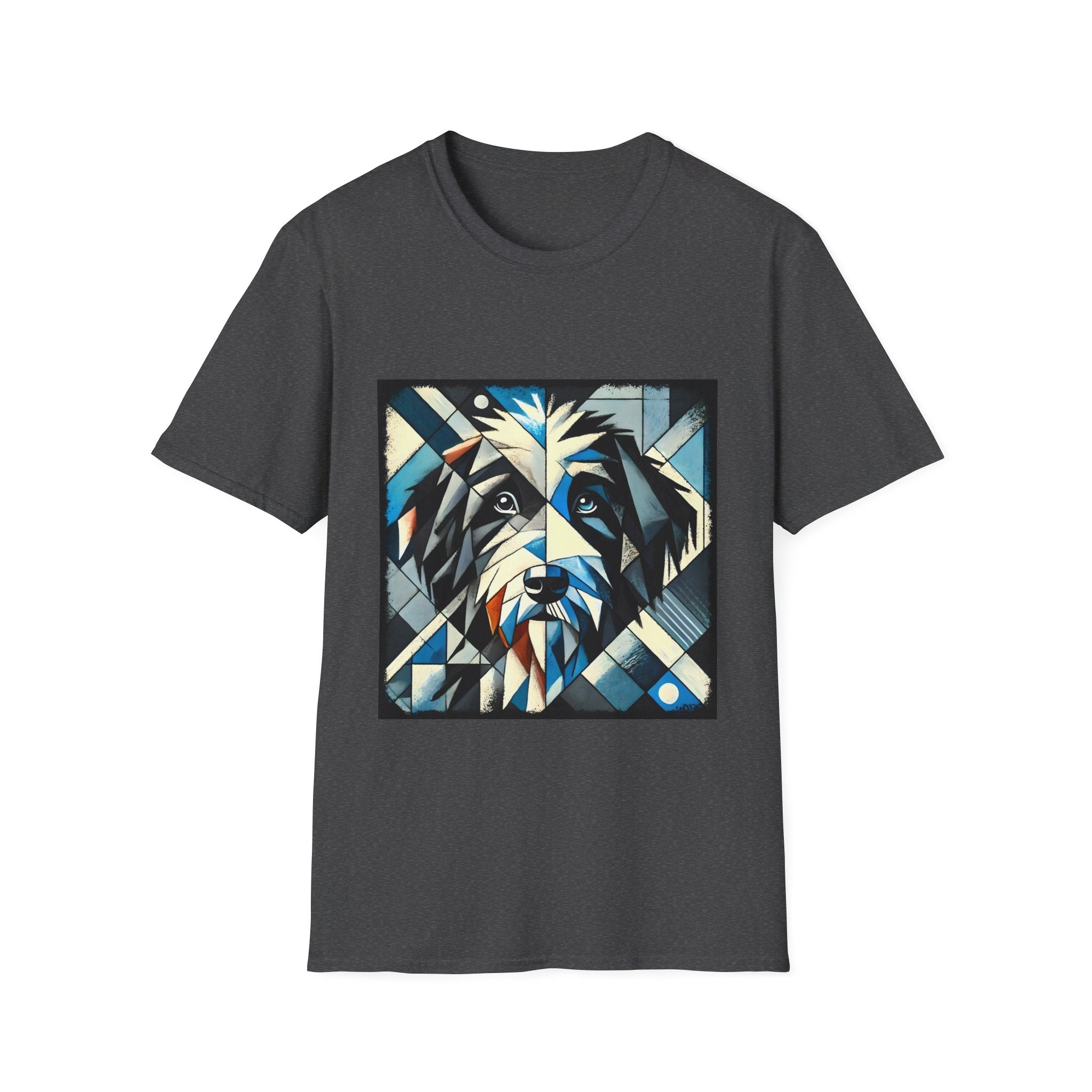 Bernedoodle Blue Geometric | Unisex Dog T-Shirt