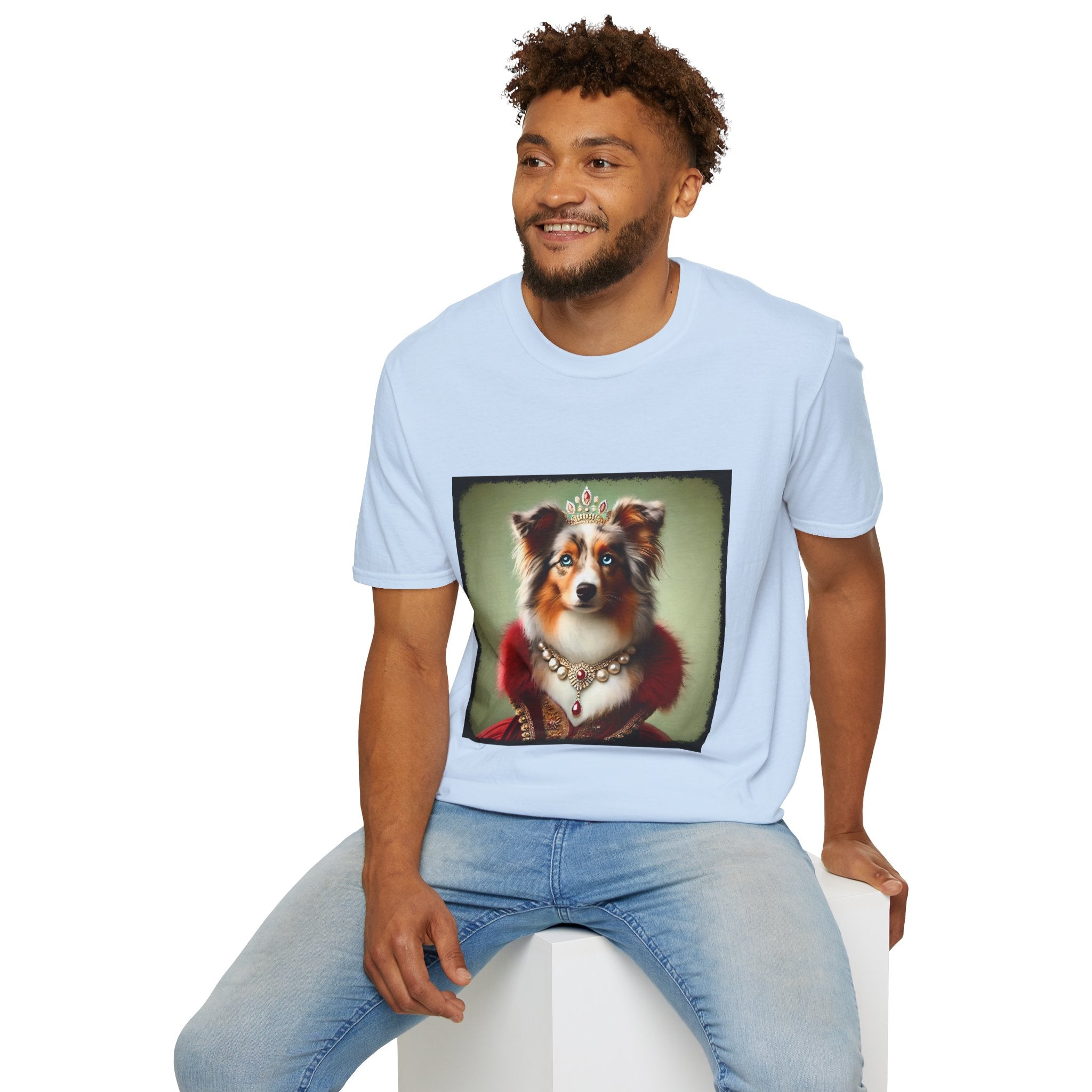 Miniature American Shepherd Red Merle Queen | Unisex Dog T-Shirt