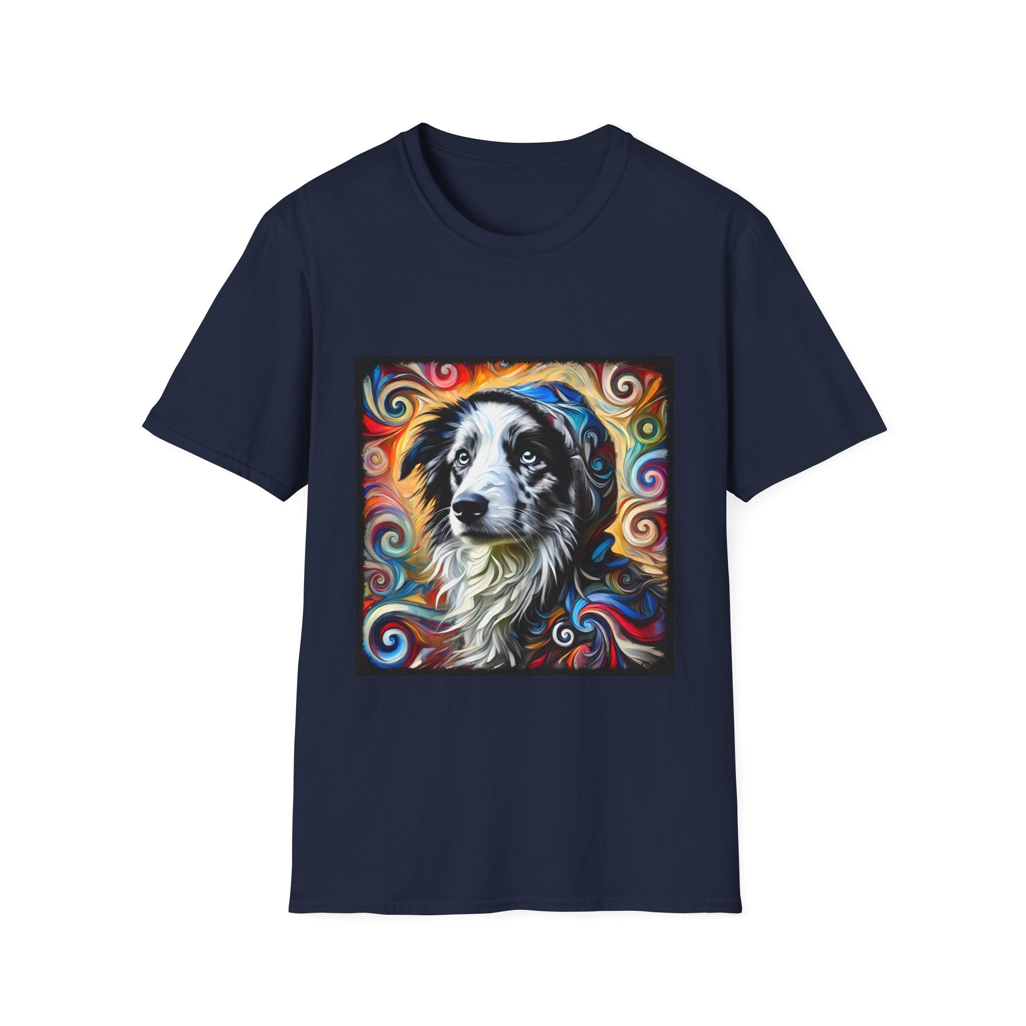 Border Collie Relaxed Swirl | Unisex Dog T-Shirt