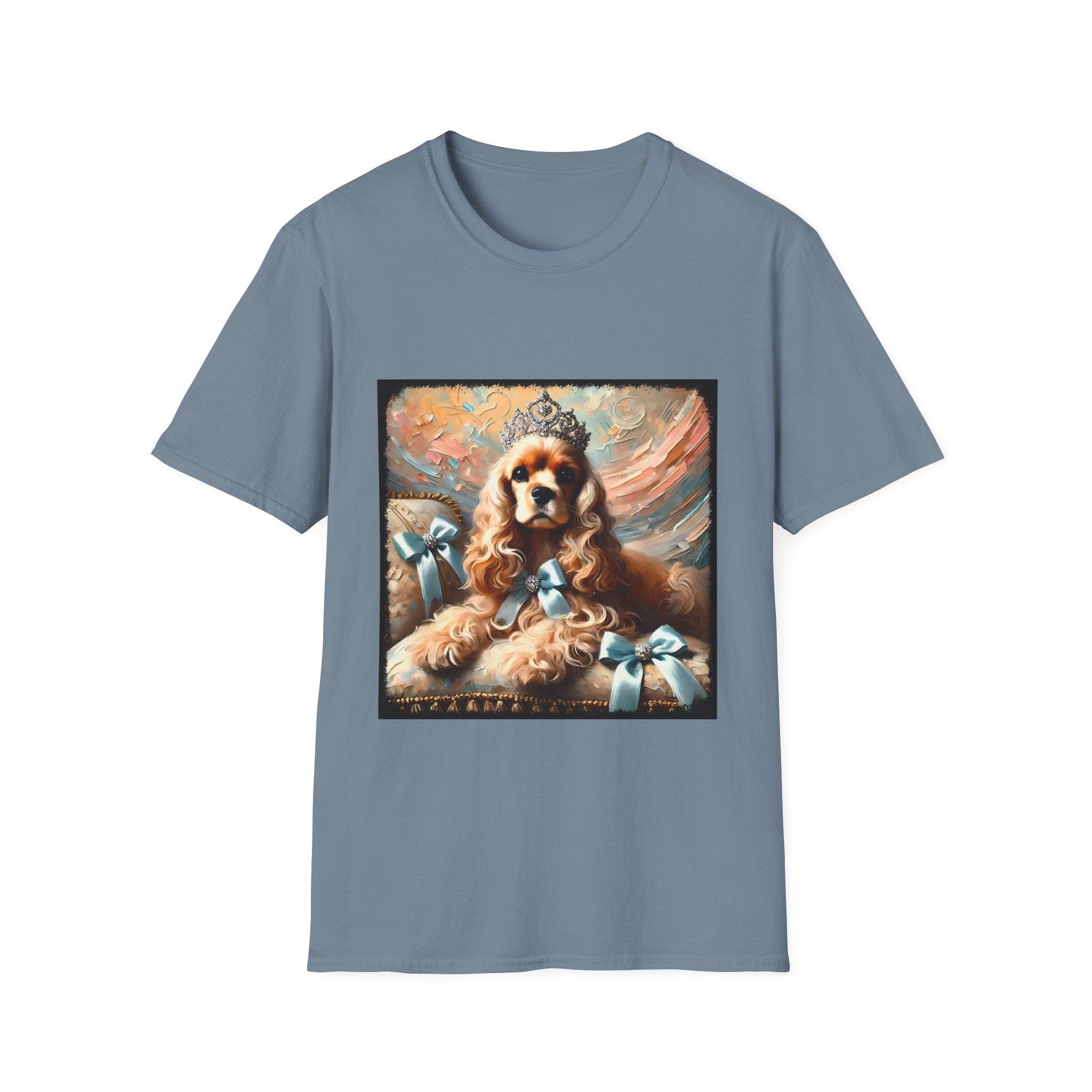 Cocker Spaniel Diamond Tiara Classic | Unisex Dog T-Shirt