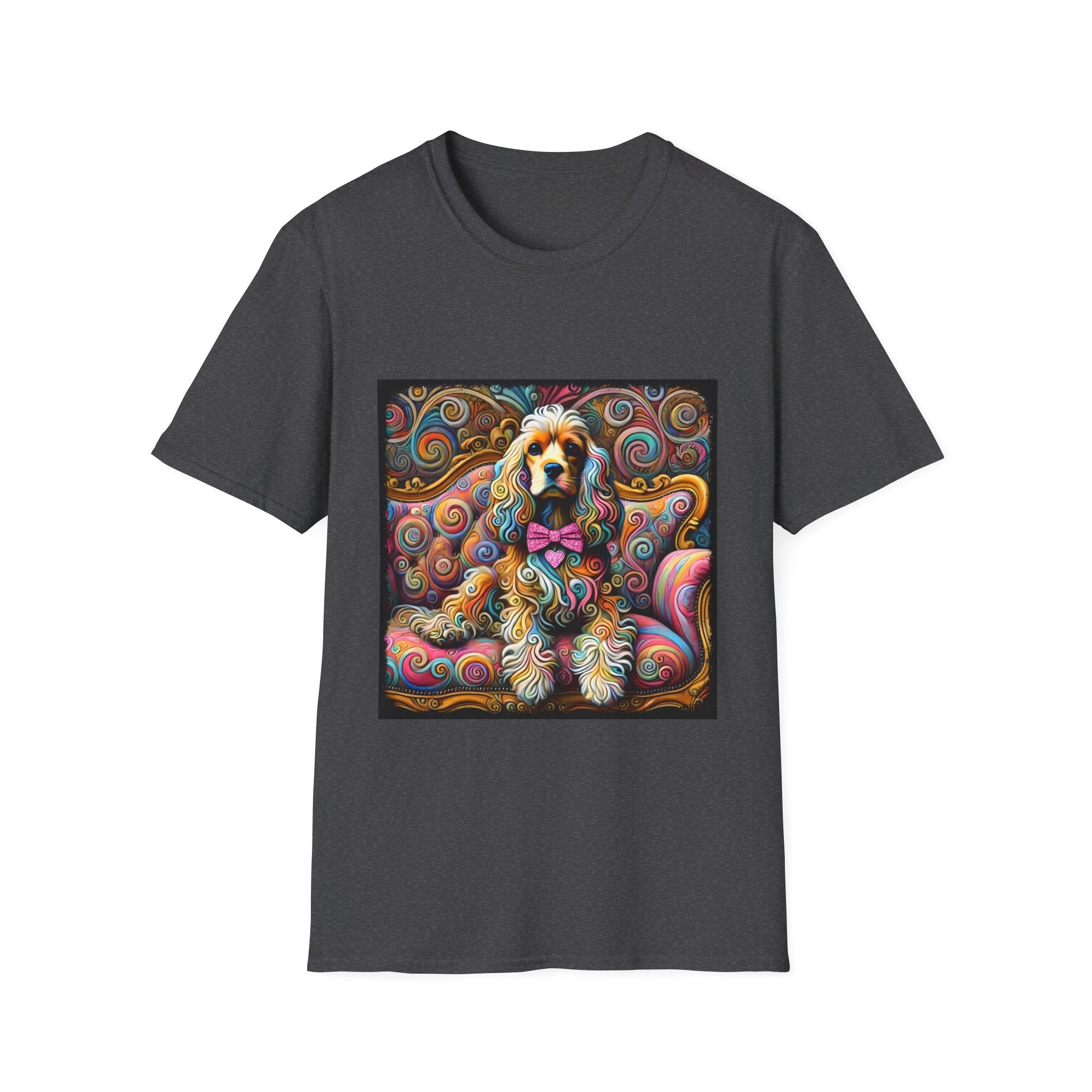 Cocker Spaniel Love Swirl | Unisex Dog T-Shirt
