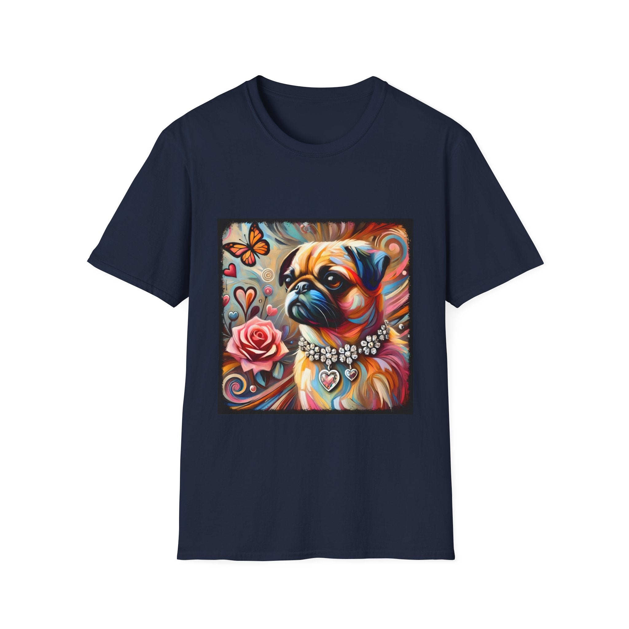 Pug Butterfly Classic | Unisex Dog T-Shirt