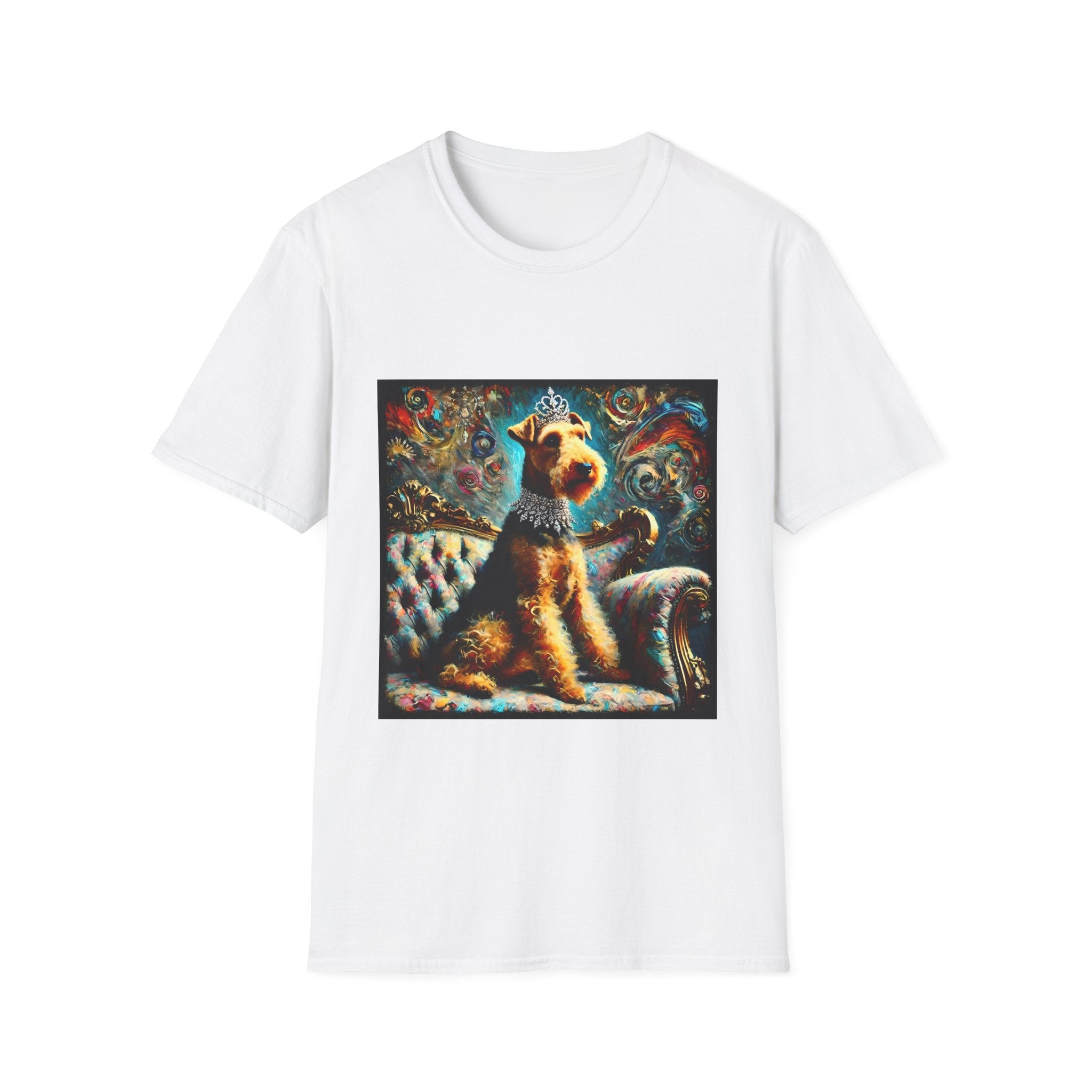 Airedale Terrier Diamond Princess Swirl | Unisex Dog T-Shirt