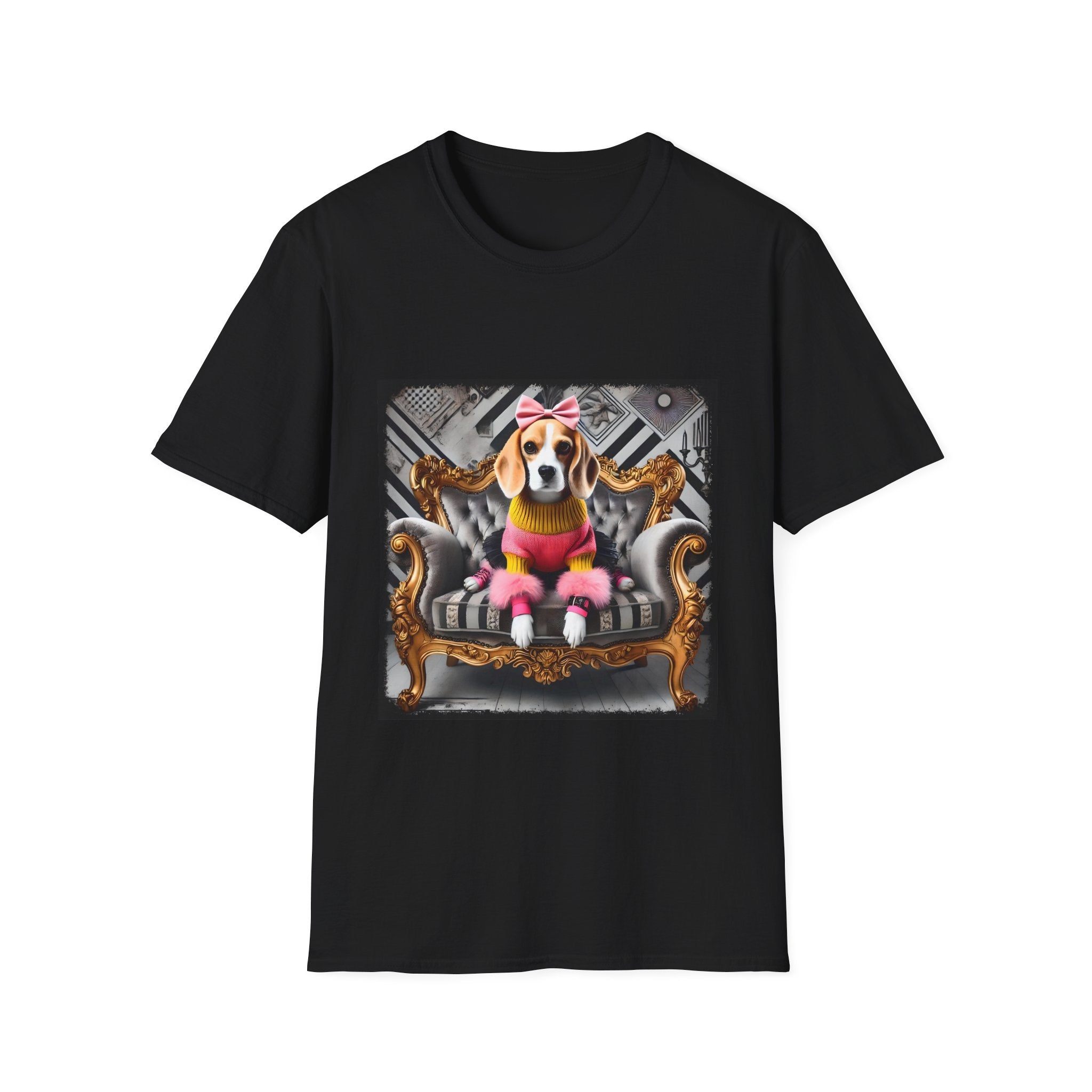Beagle Pink Diva | Unisex Dog T-Shirt