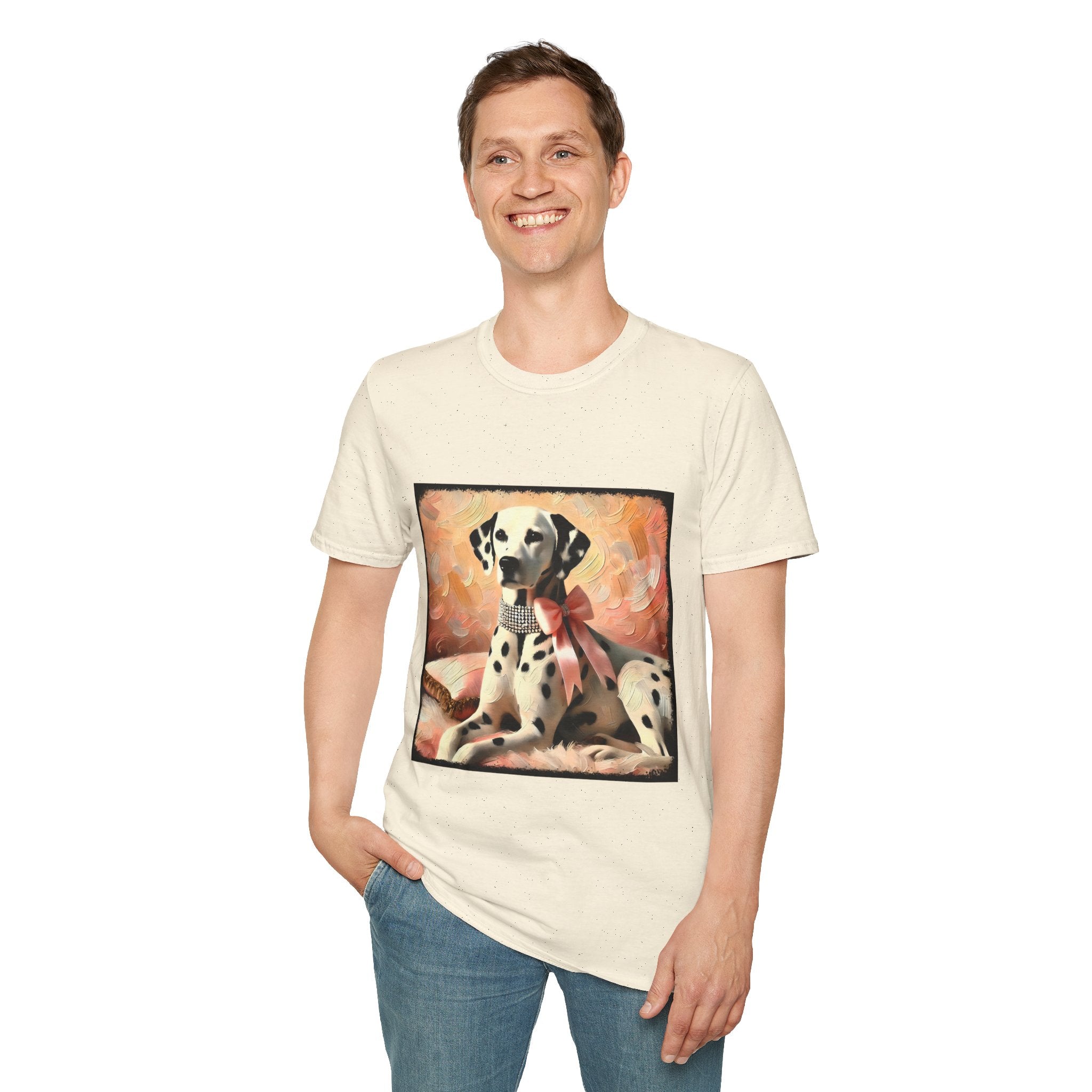 Dalmatian Diamond Bow Classic | Unisex Dog T-Shirt