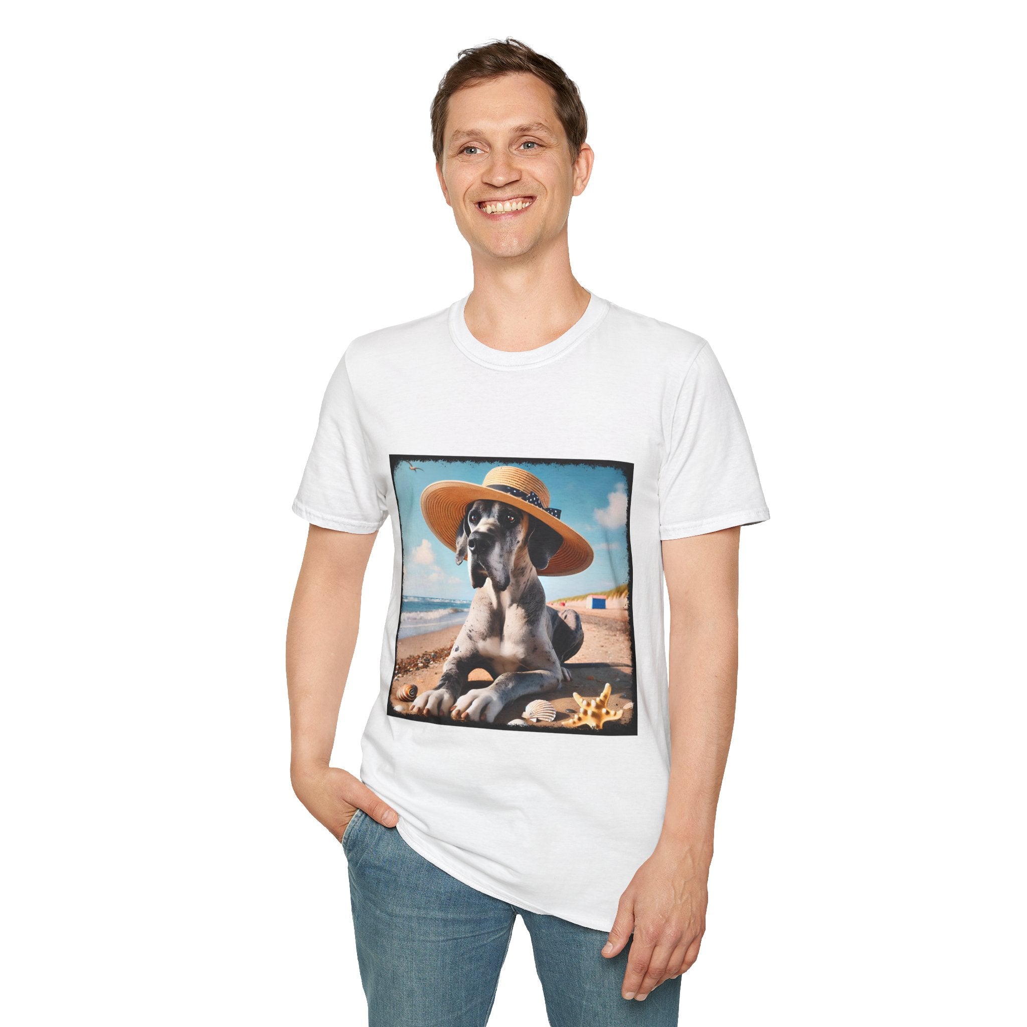 Great Dane Seaside Sass | Unisex Dog T-Shirt