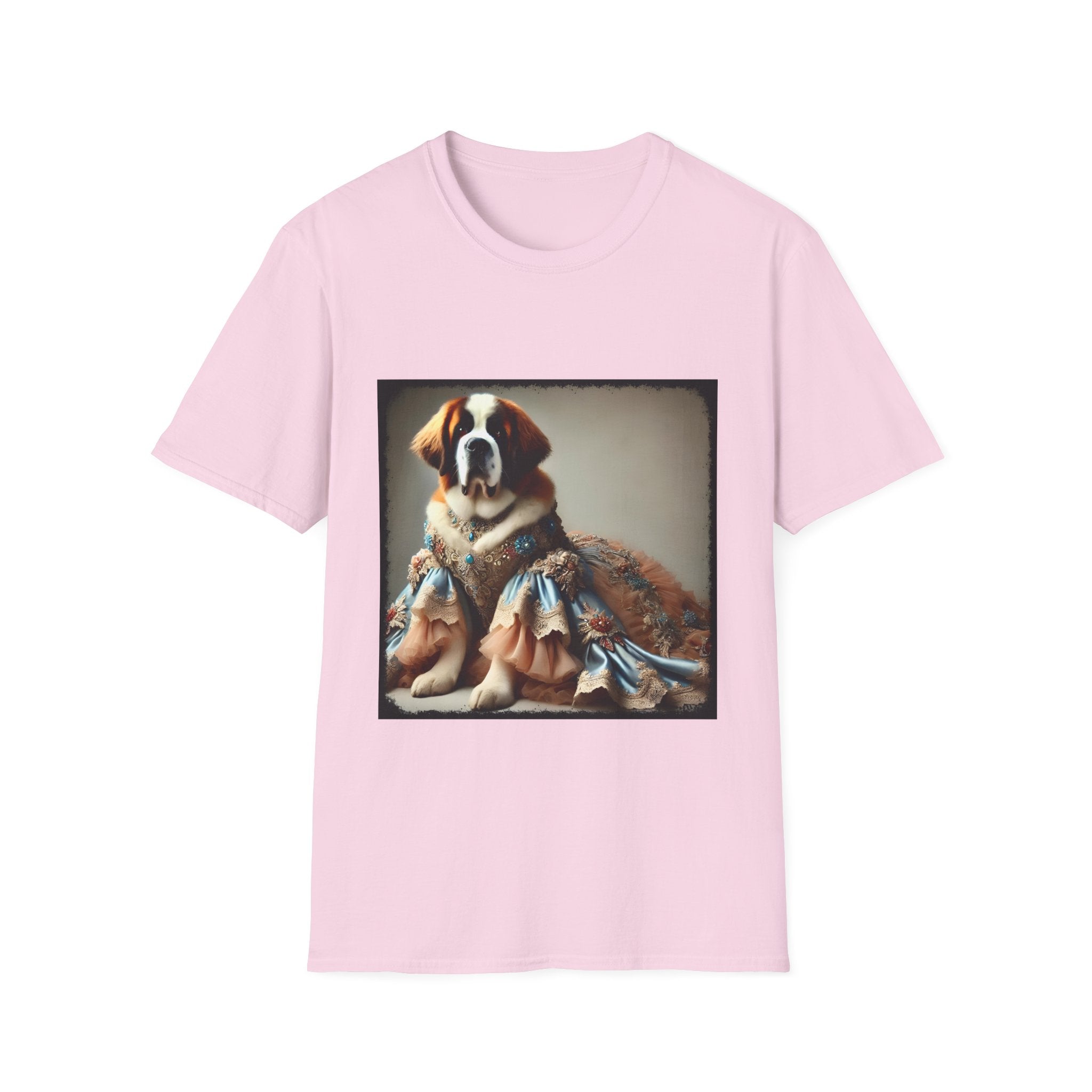 Saint Bernard Pawsh Portrait | Unisex Dog T-Shirt