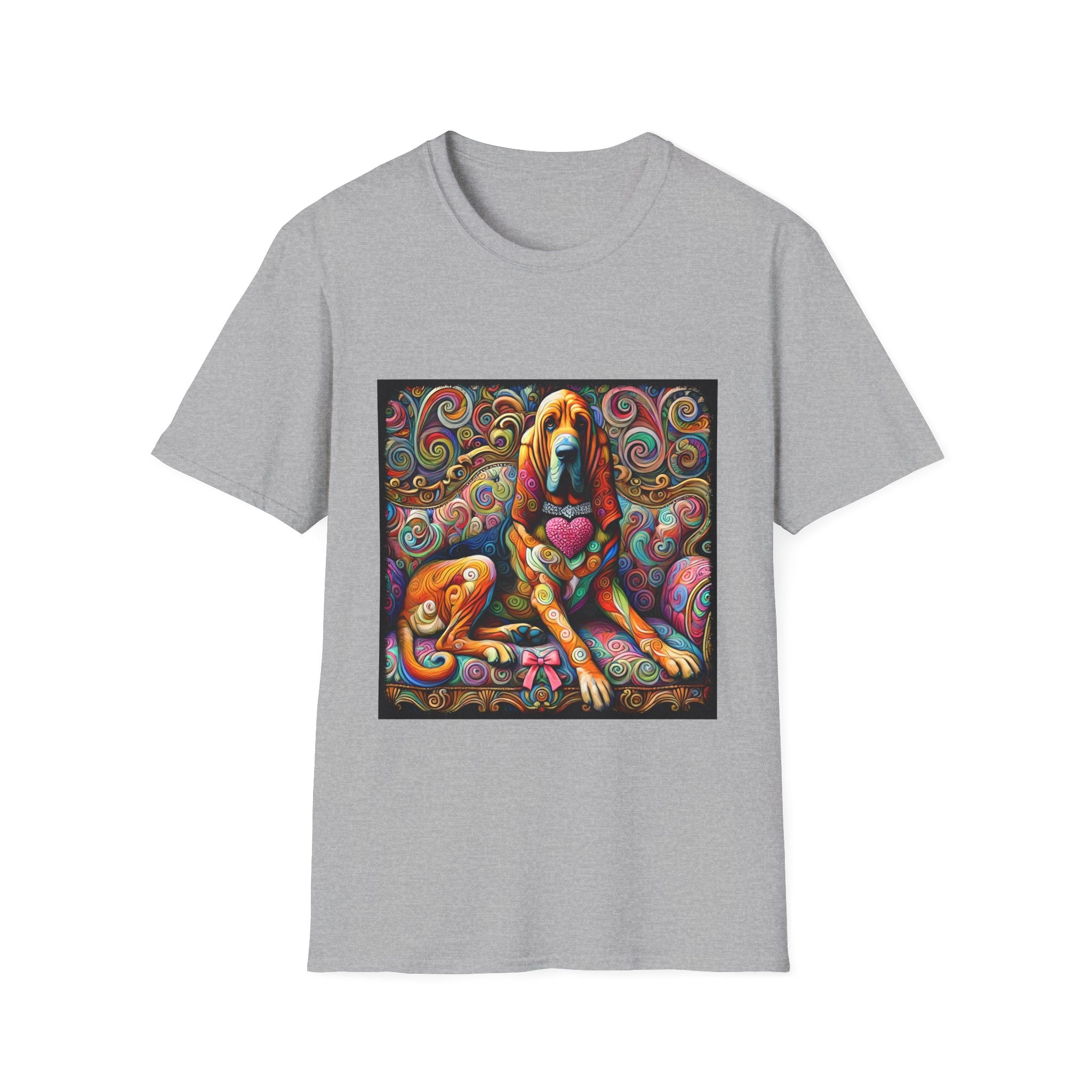 Bloodhound Love Swirl | Unisex Dog T-Shirt