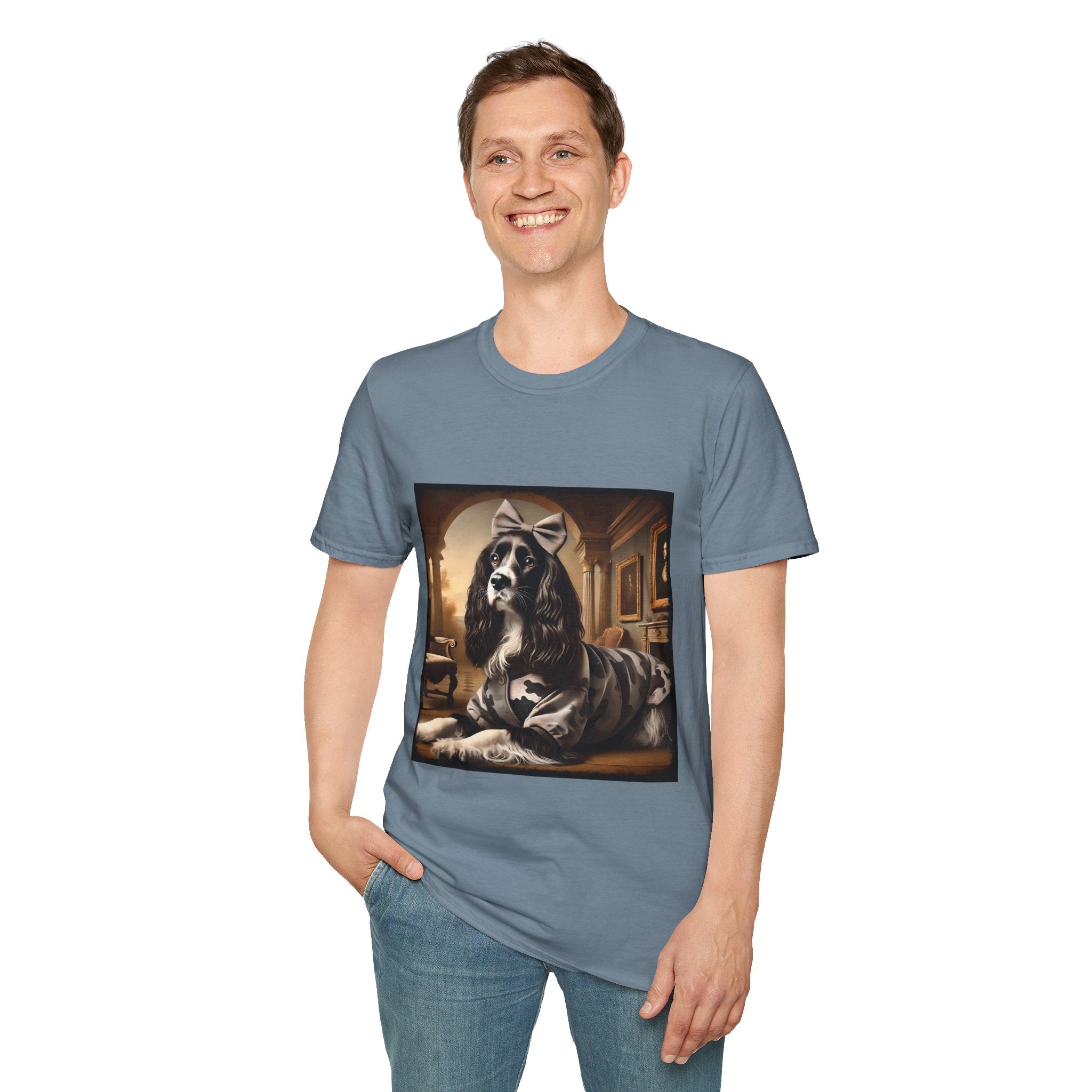 English Springer Spaniel Camo Cutie | Unisex Dog T-Shirt