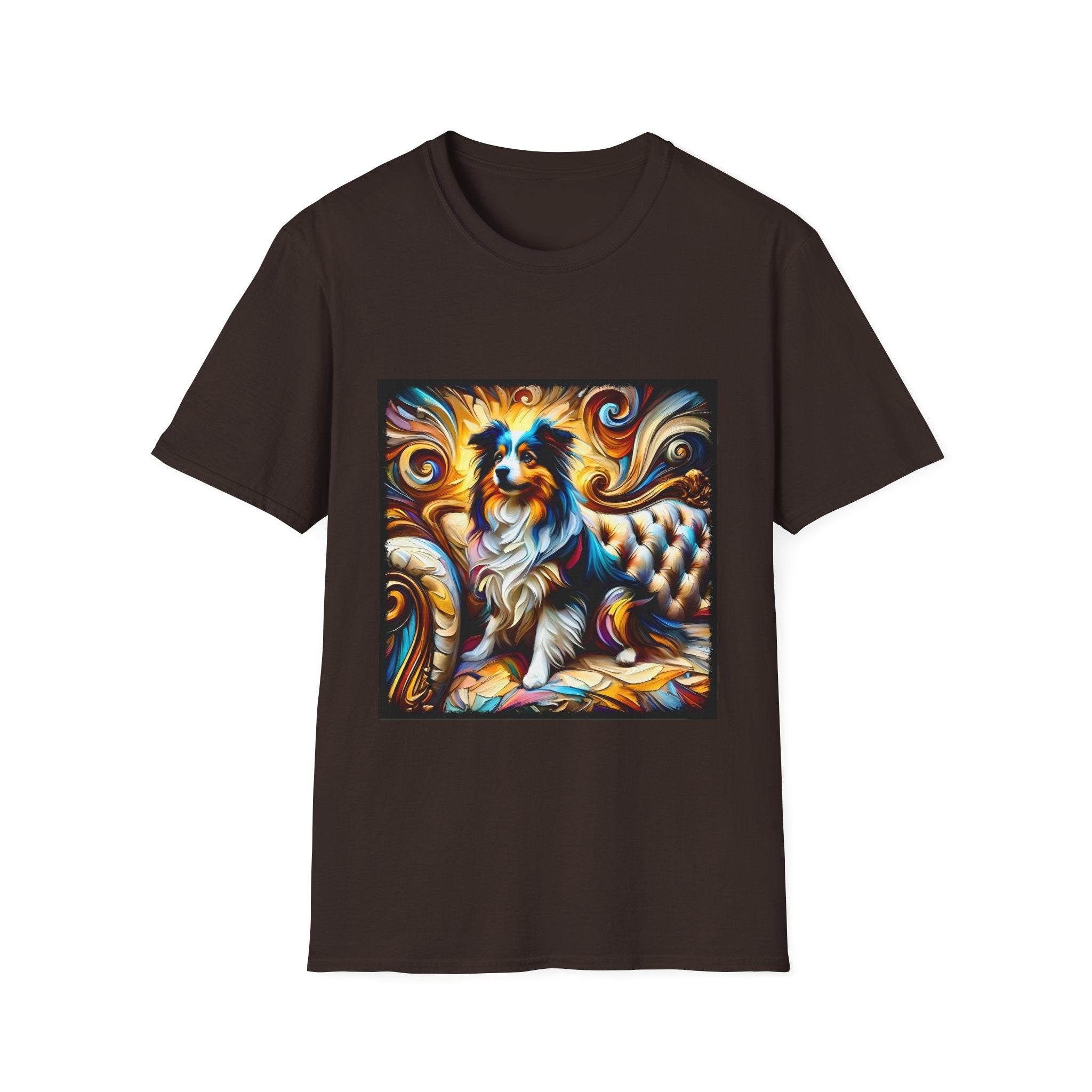 Miniature American Shepherd Sunburst Swirl | Unisex Dog T-Shirt