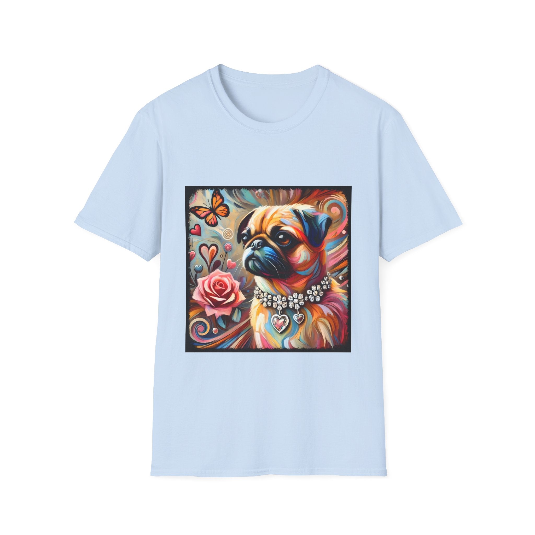 Pug Butterfly Classic | Unisex Dog T-Shirt