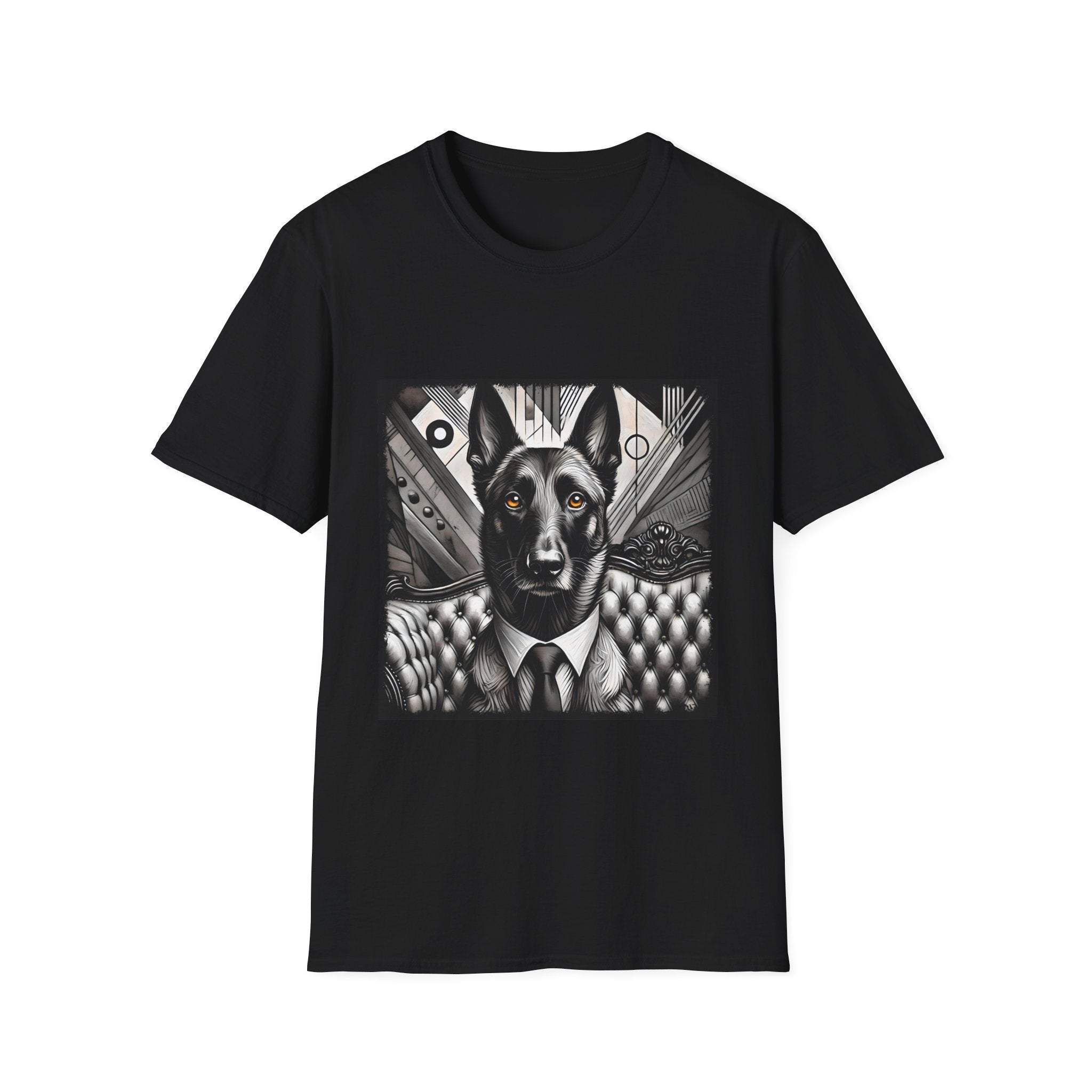 Belgian Malinois B&W Bold Eyes | Unisex Dog T-Shirt