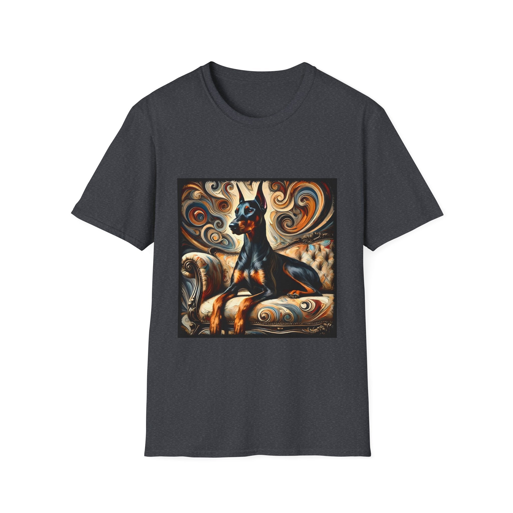 Doberman Pinscher Warm Swirl | Unisex Dog T-Shirt