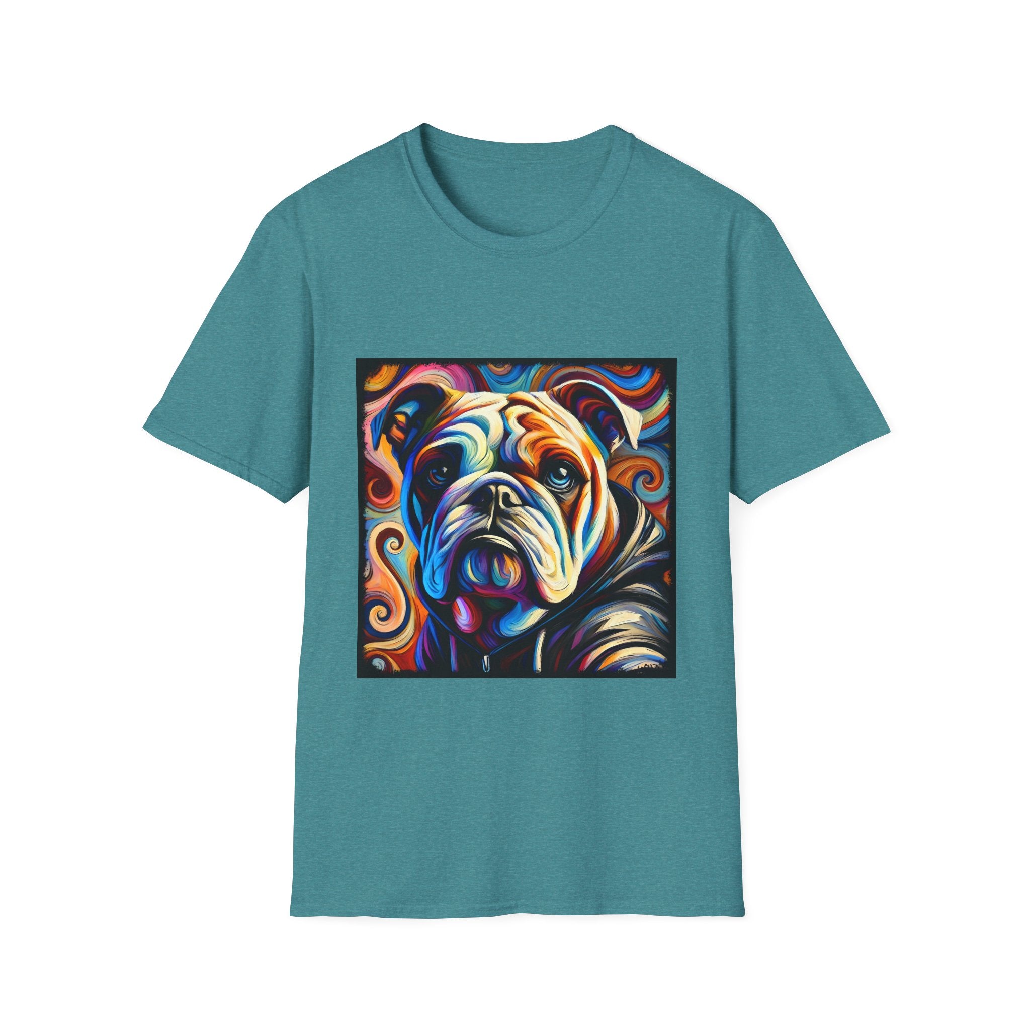 Bulldog Relaxed Swirl | Unisex Dog T-Shirt
