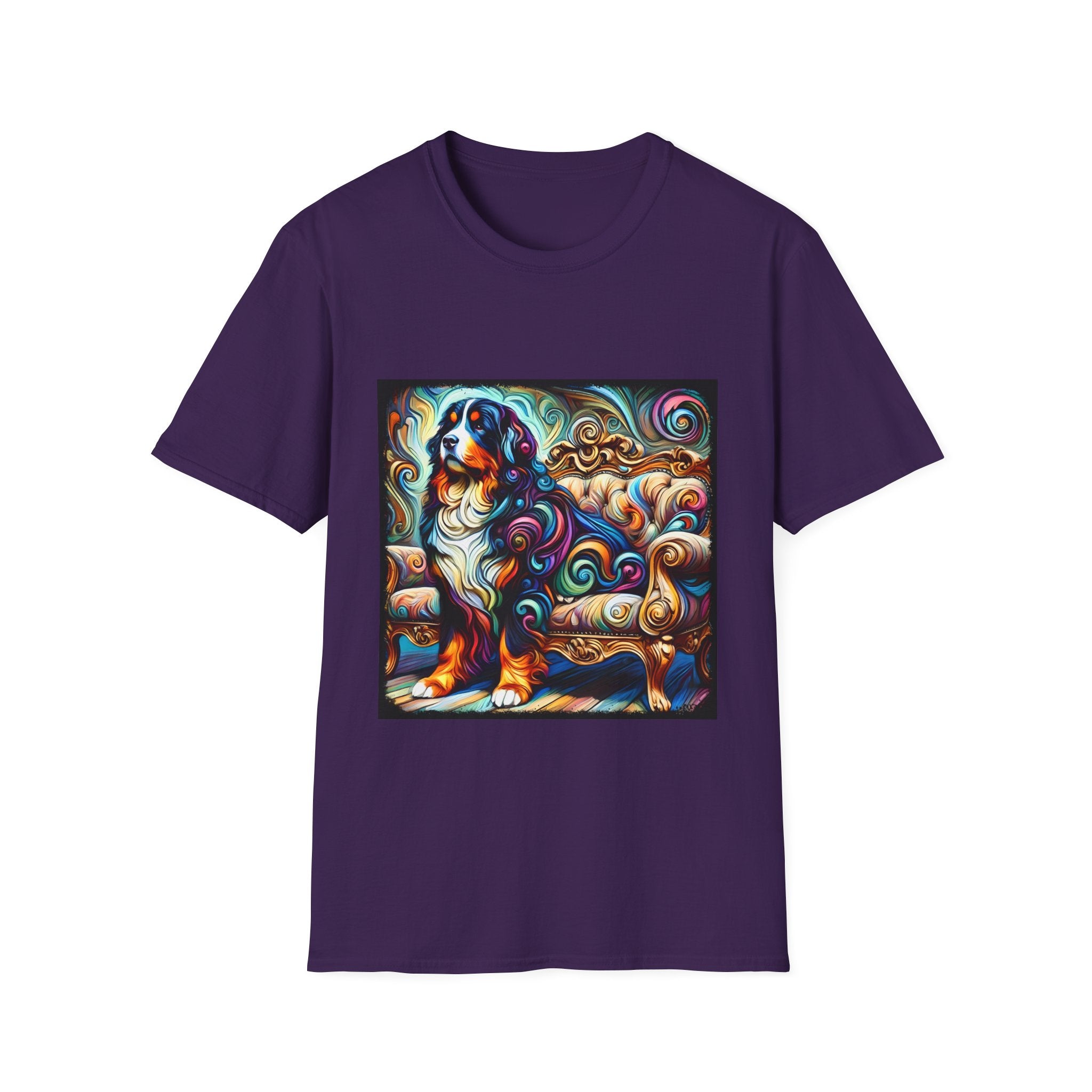 Bernese Mountain Dog Majestic Swirl | Unisex Dog T-Shirt