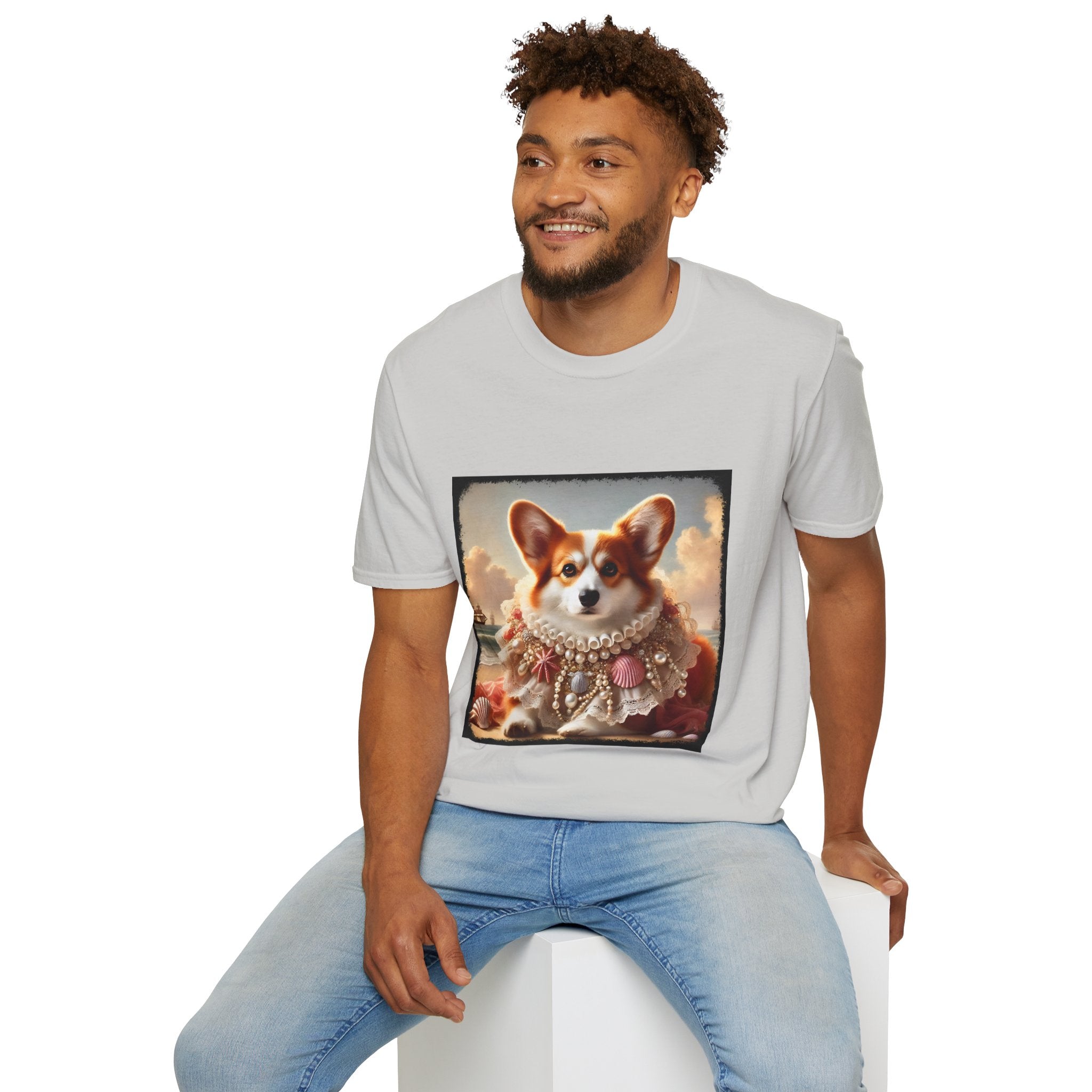 Pembroke Welsh Corgi Beach Muse | Unisex Dog T-Shirt