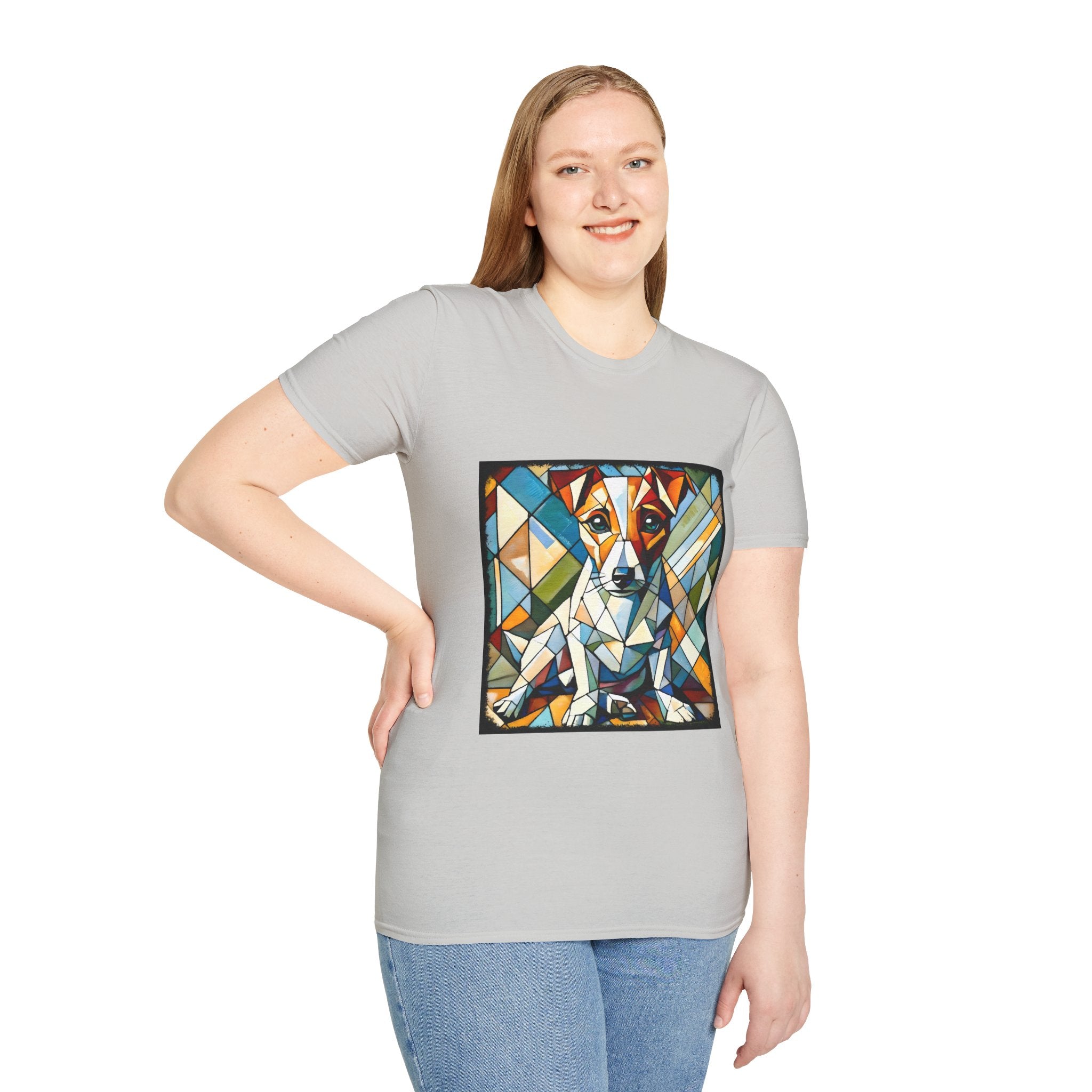 Jack Russell Terrier Bold Geometric | Unisex Dog T-Shirt